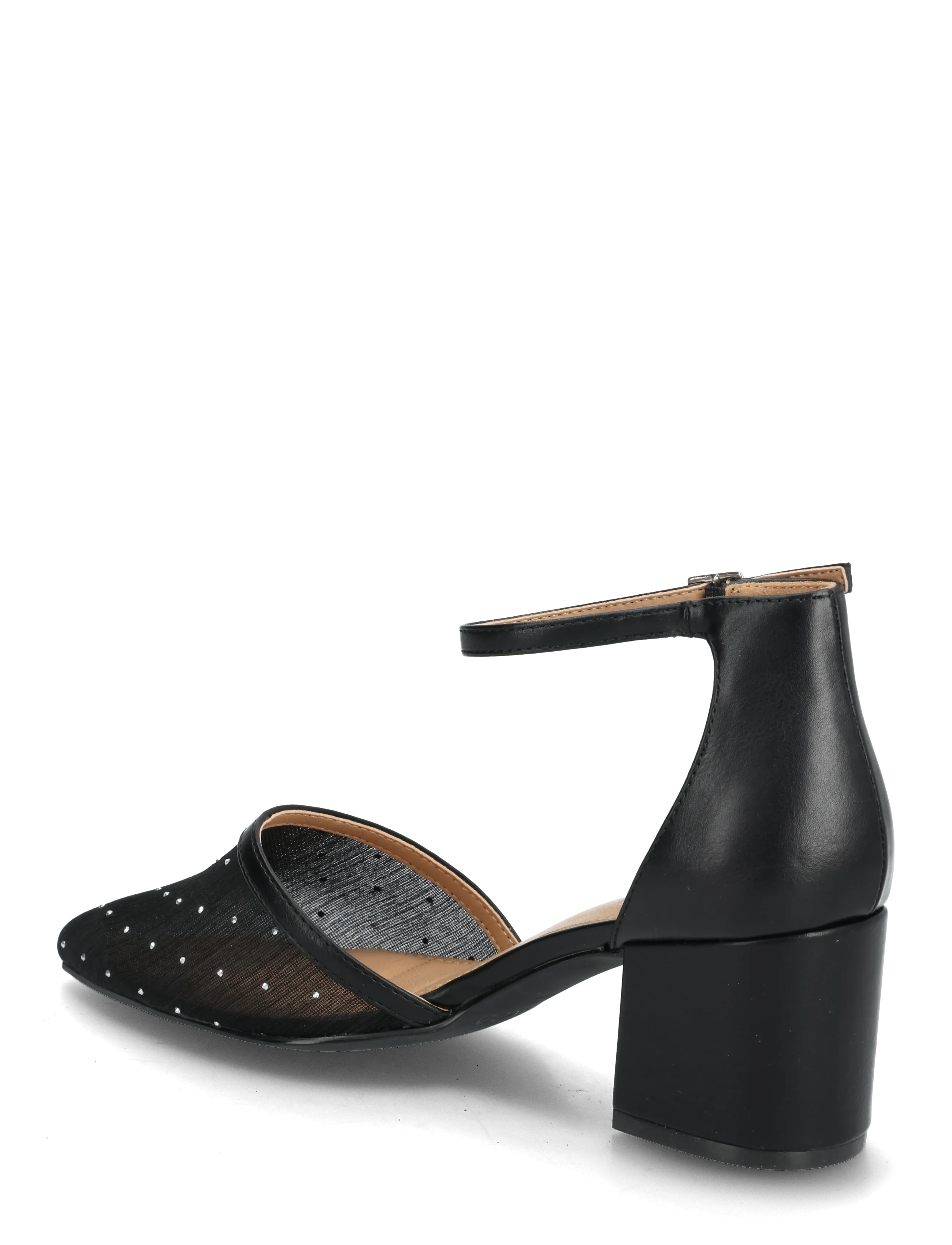 Bianco - BIADEVIVED Pump Mesh - festkläder till outletpriser - black rhinestone - 2