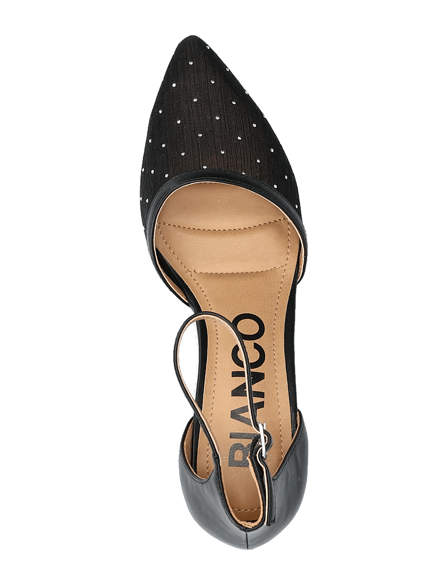 Bianco - BIADEVIVED Pump Mesh - pumps - black rhinestone - 3