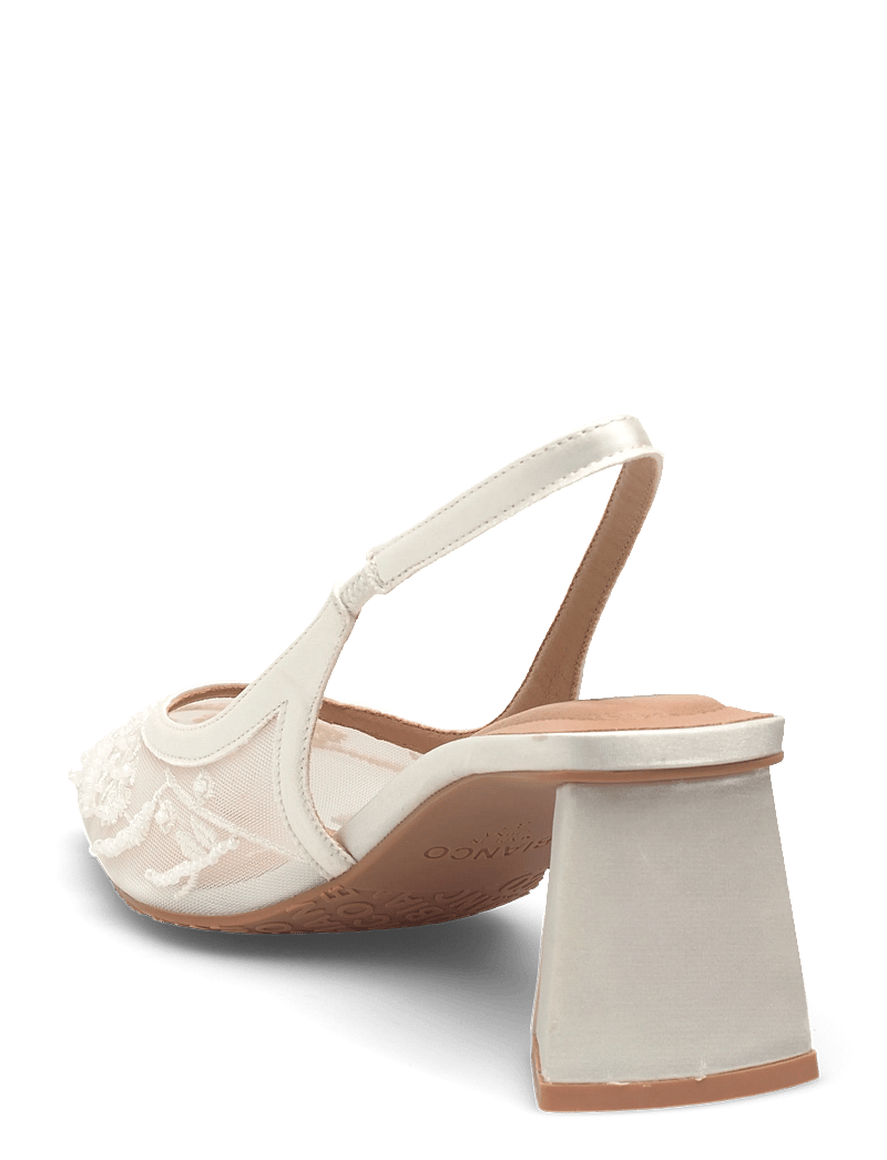 Bianco - BIAMARALYN Slingback Beaded Mesh - högklackade slingbacks - off white - 2