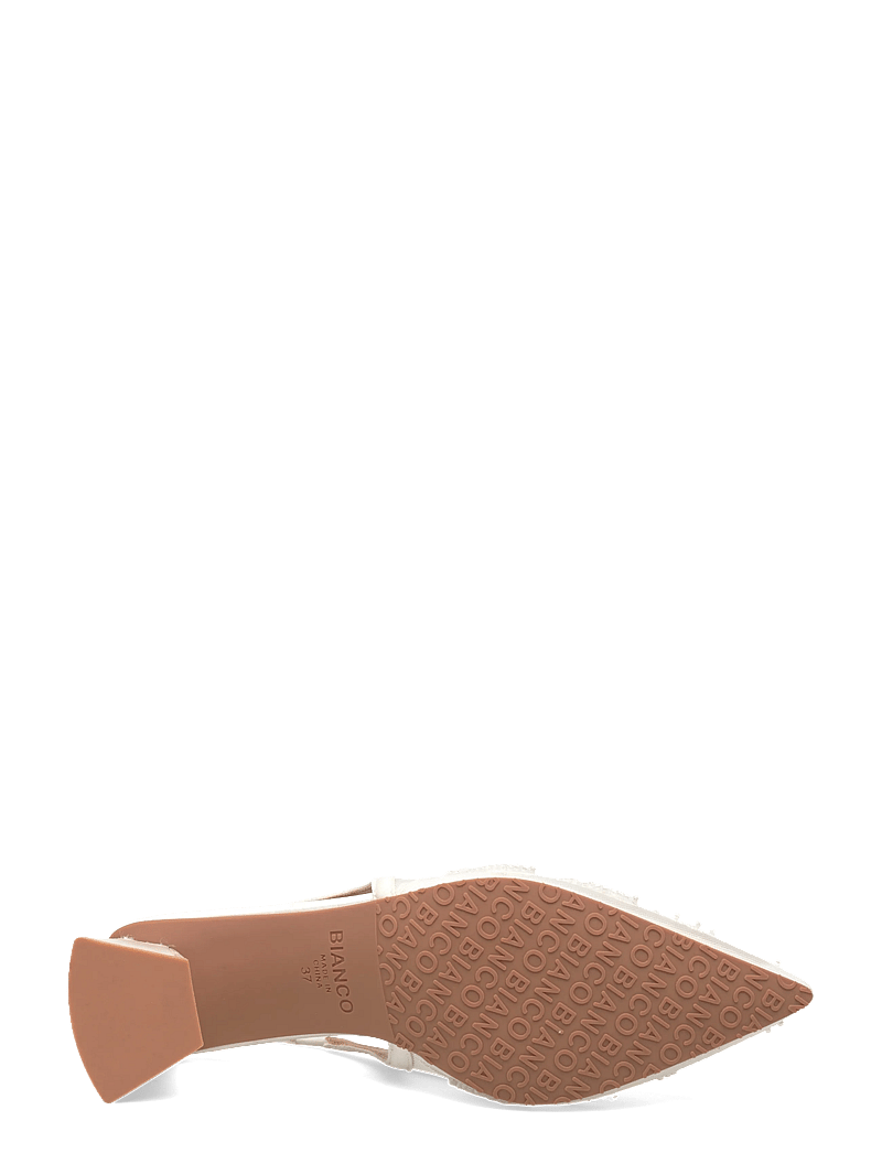 Bianco - BIAMARALYN Slingback Beaded Mesh - slingbacks med hæle - off white - 4