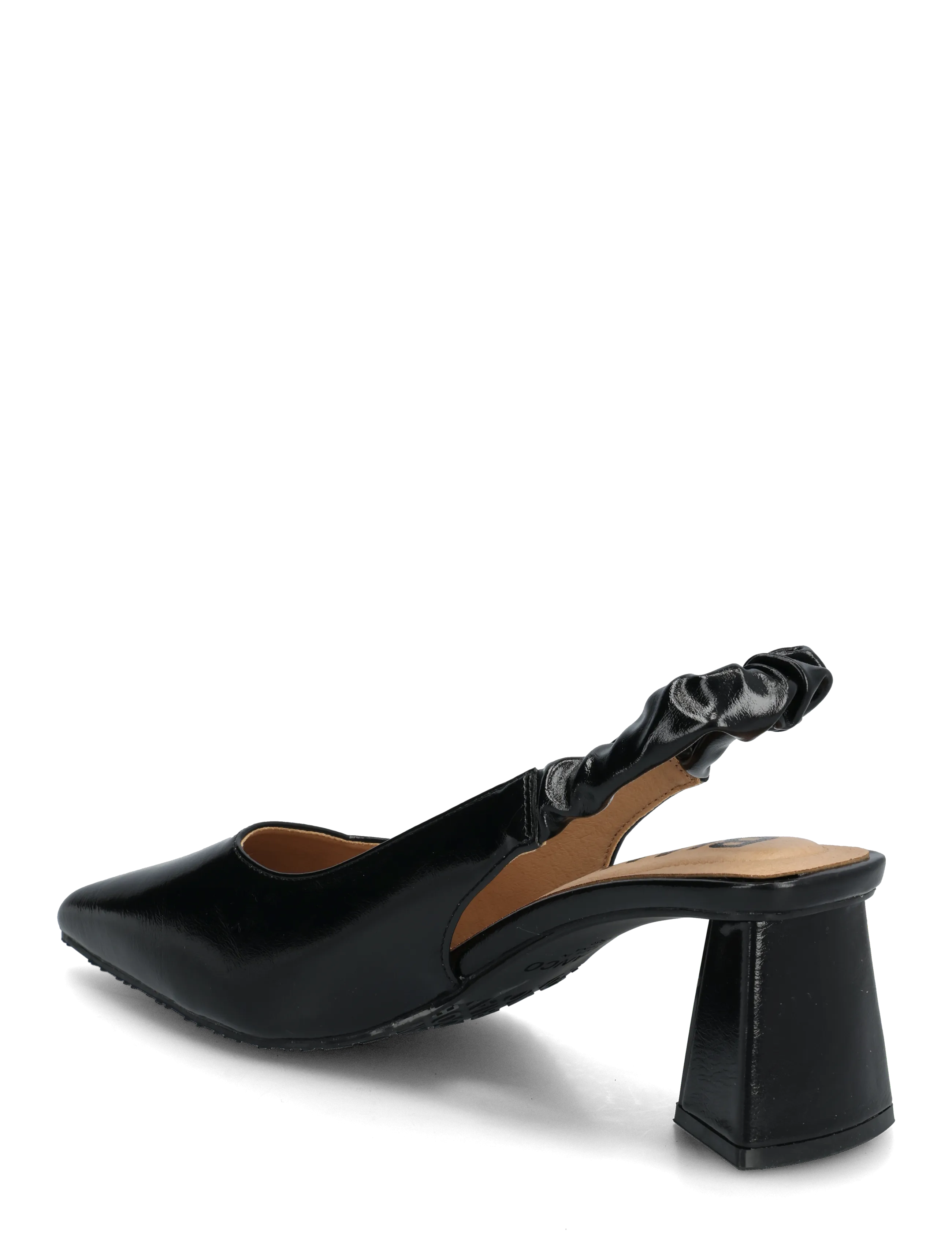 Biamaralyn Scrunchie Slingback Faux Leather 3