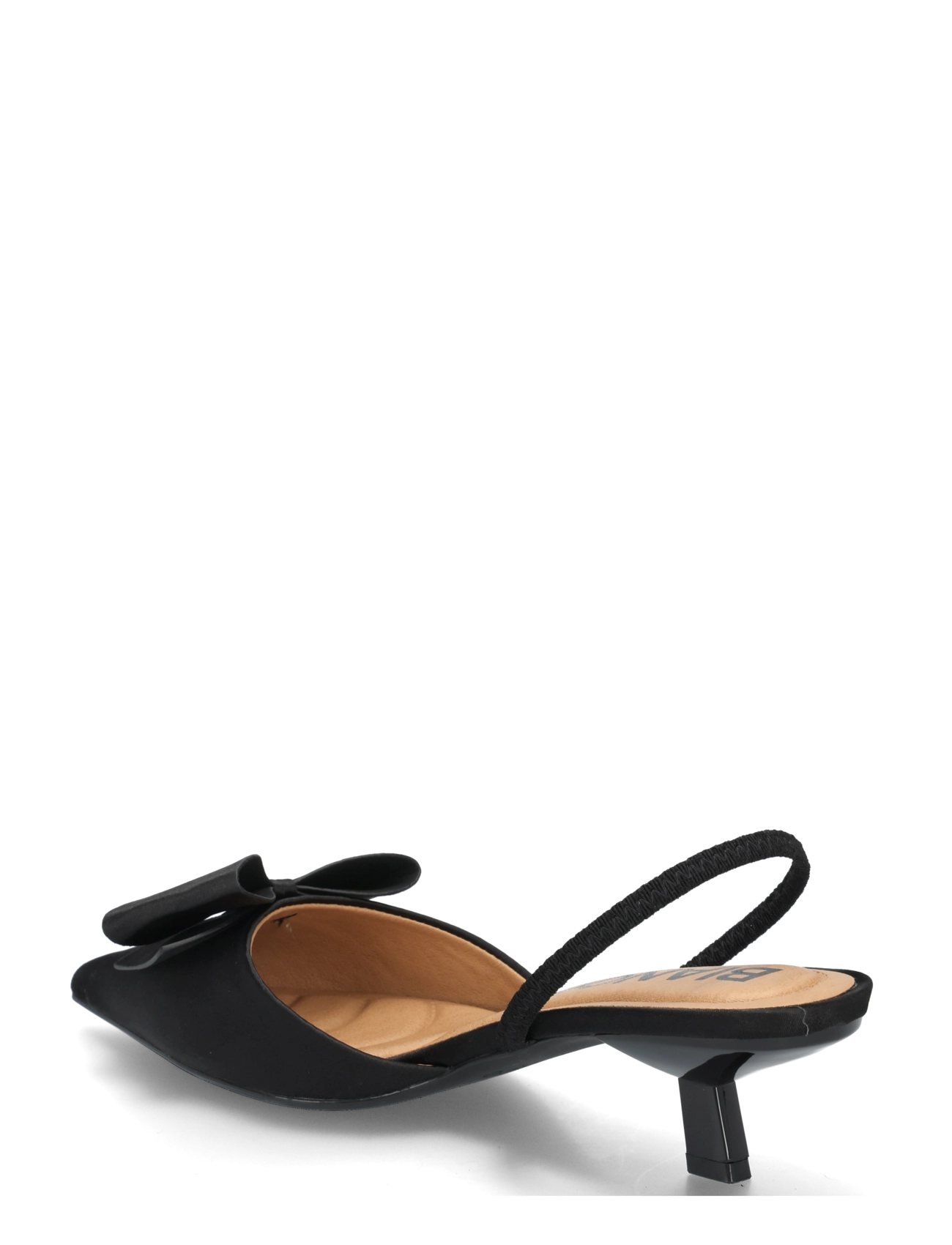 BIANCO Biakristin Kitten Heel Bow Slingback Satin pumps dam – bild 2
