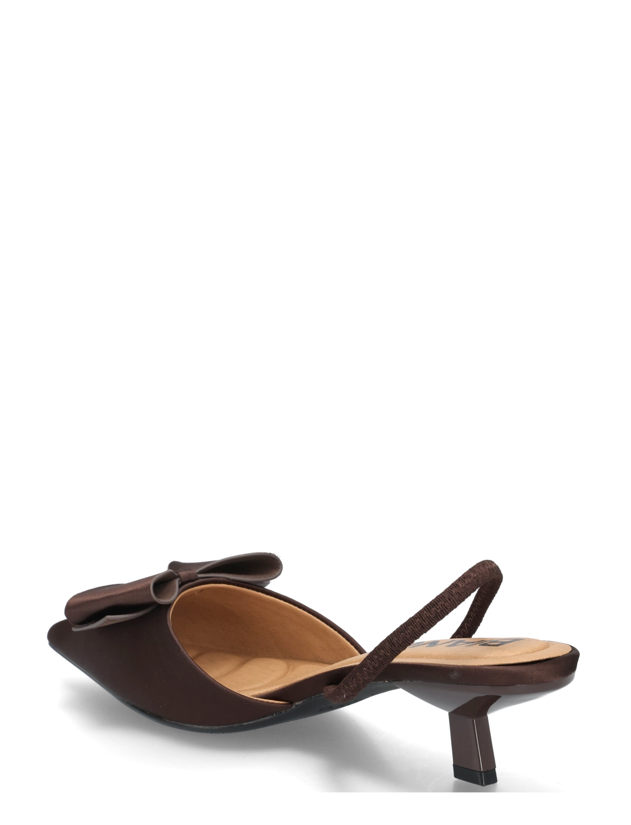 BIANCO Biakristin Kitten Heel Bow Slingback Satin pumps dam – bild 2