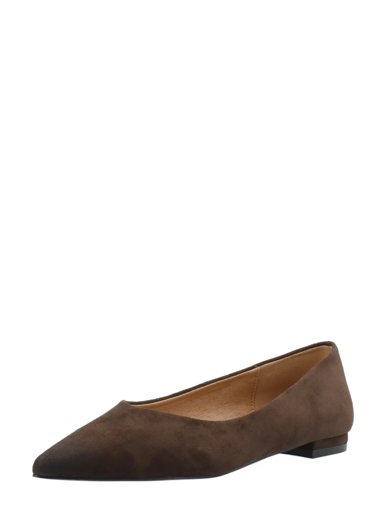 Bianco BIABARI Pointy Flat Faux Suede - Schuhe - BROWN / brown