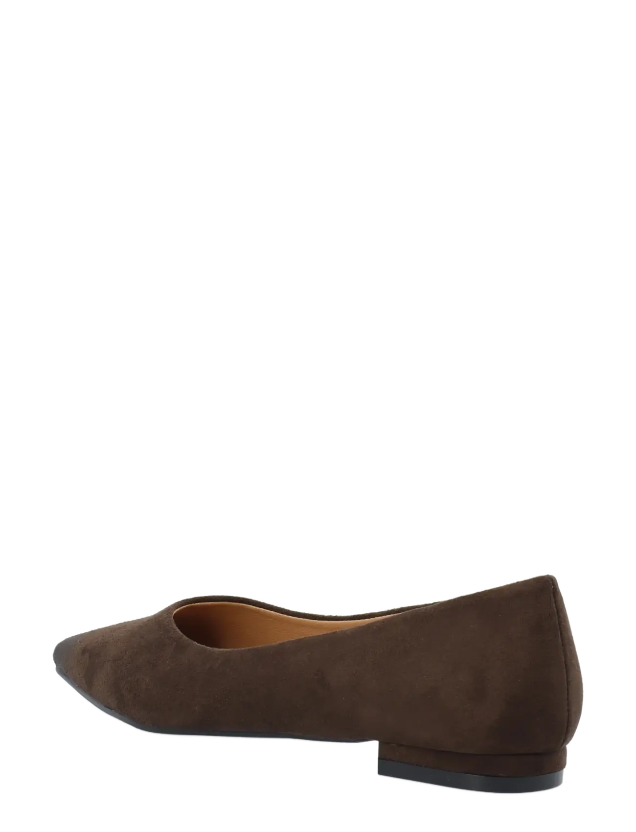 Bianco - BIABARI Pointy Flat Faux Suede - brown - 2