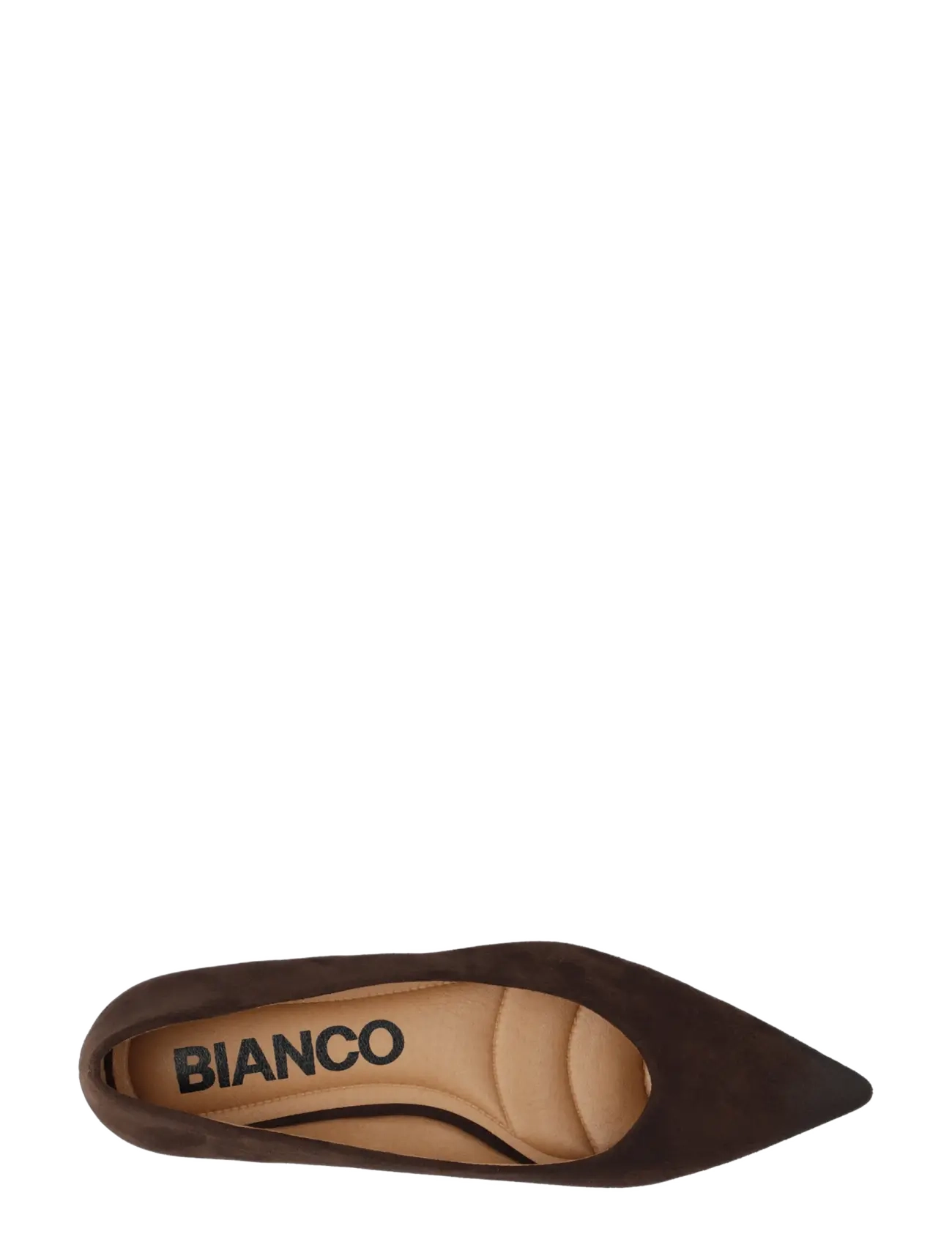 Bianco - BIABARI Pointy Flat Faux Suede - brown - 4