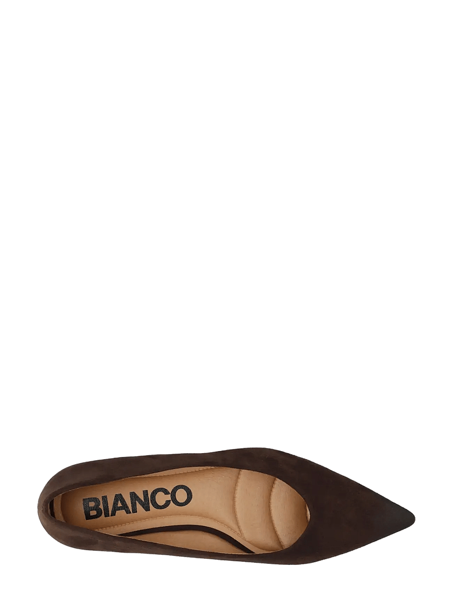 Bianco - BIABARI Pointy Flat Faux Suede - besondere anlässe - brown - 4