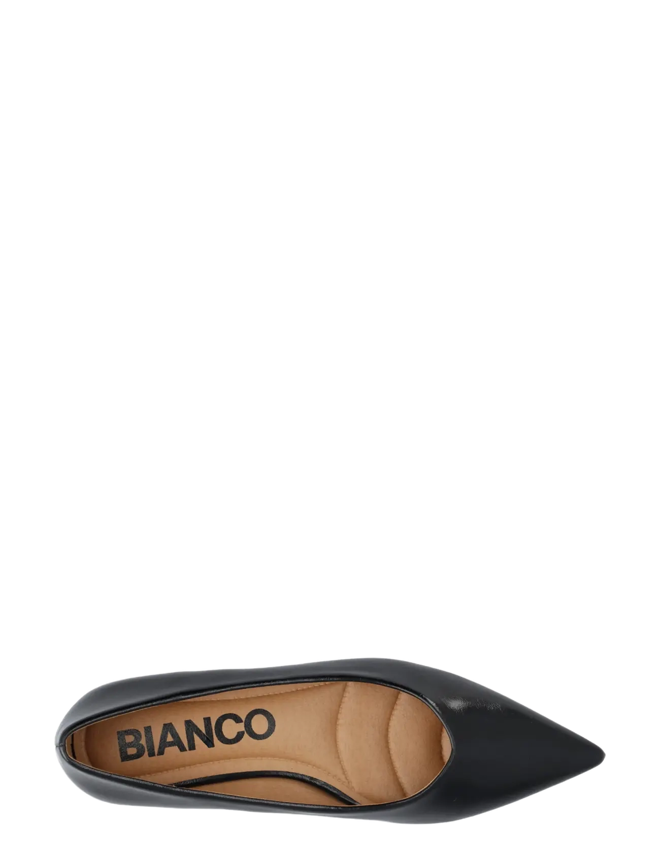 Bianco - BIABARI Pointy Flat Faux Leather - black pratia - 3