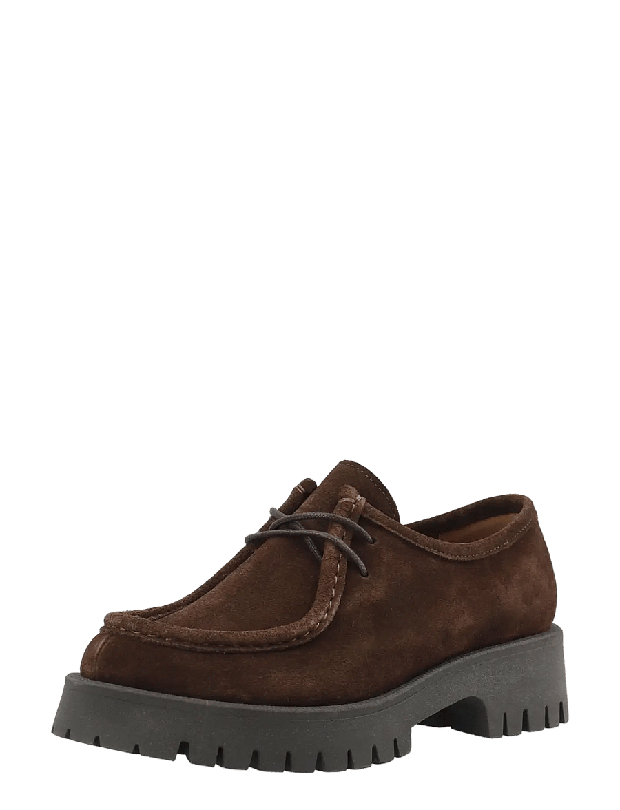 Bianco - BIALEO Moc Toe Shoe Suede - loafers - brown - 0