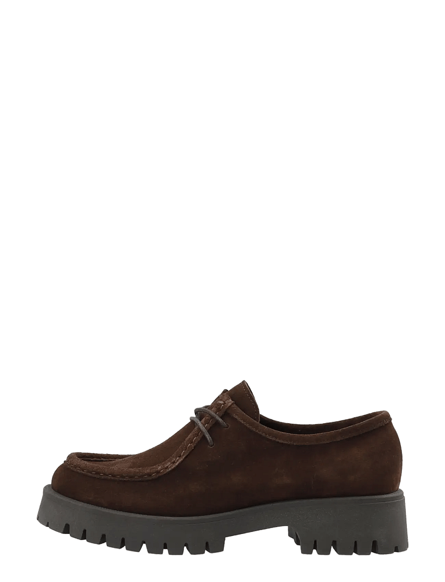 Bianco - BIALEO Moc Toe Shoe Suede - loafers - brown - 1