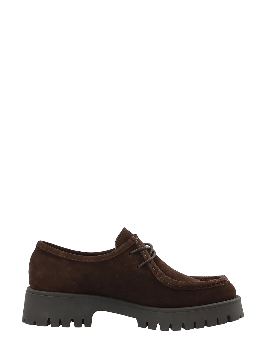 Bianco - BIALEO Moc Toe Shoe Suede - loafers - brown - 3