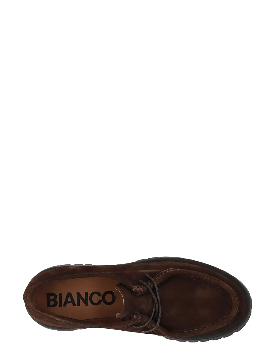 Bianco - BIALEO Moc Toe Shoe Suede - loafers - brown - 4