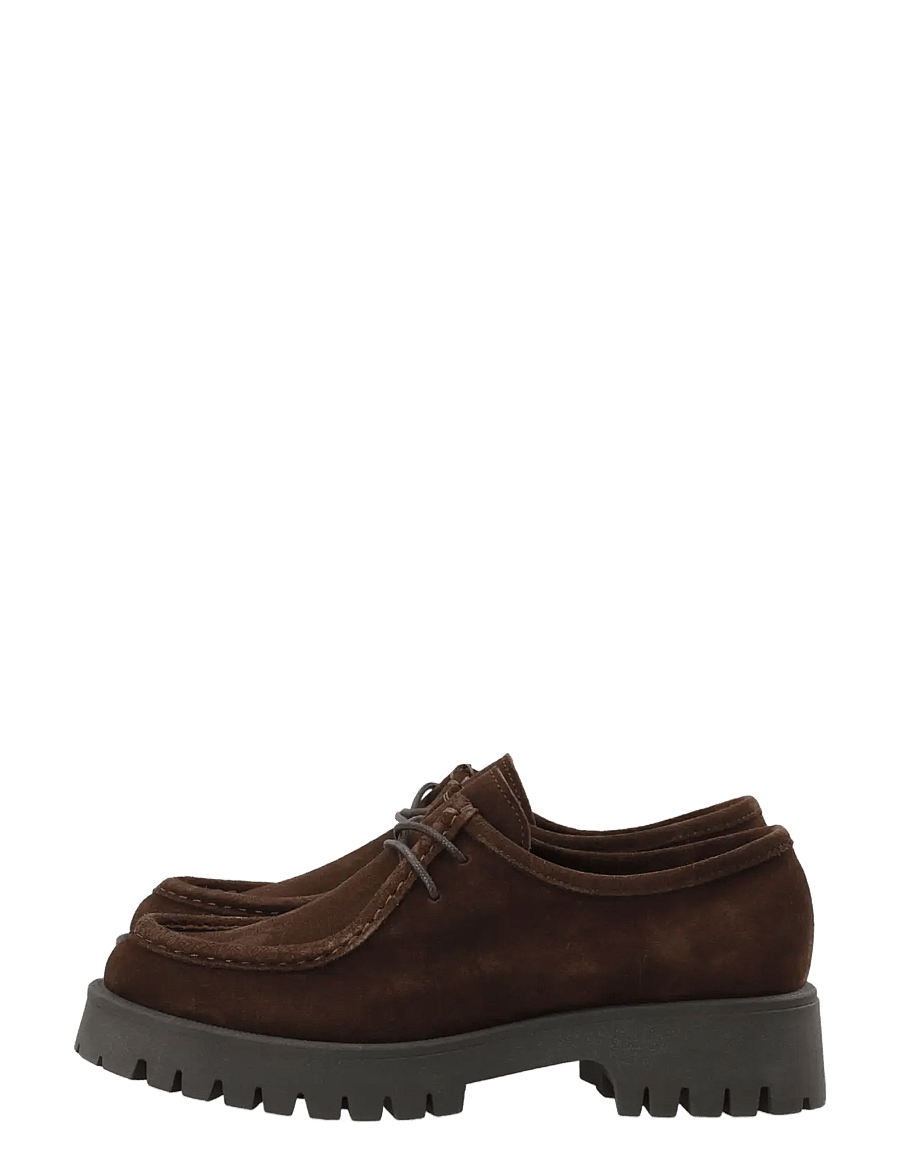Bianco - BIALEO Moc Toe Shoe Suede - loafers - brown - 5