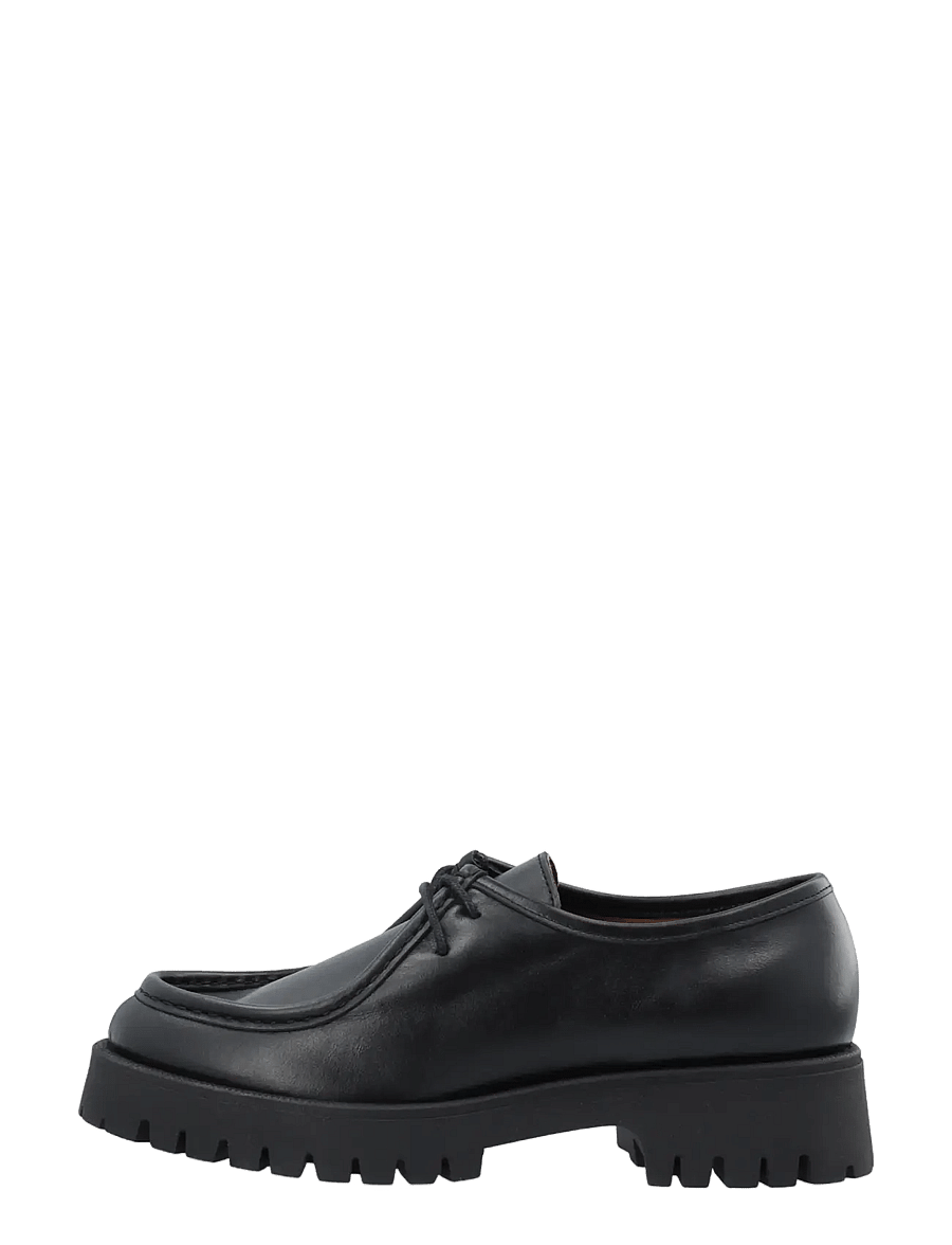Bianco - BIALEO Moc Toe Shoe Smooth Leather - loafers - black - 1
