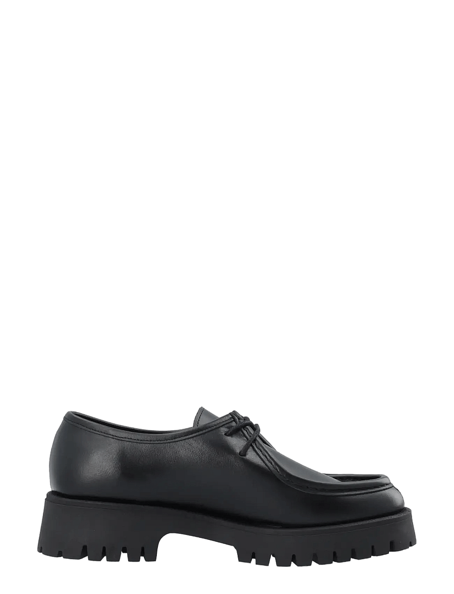 Bianco - BIALEO Moc Toe Shoe Smooth Leather - loafers - black - 3