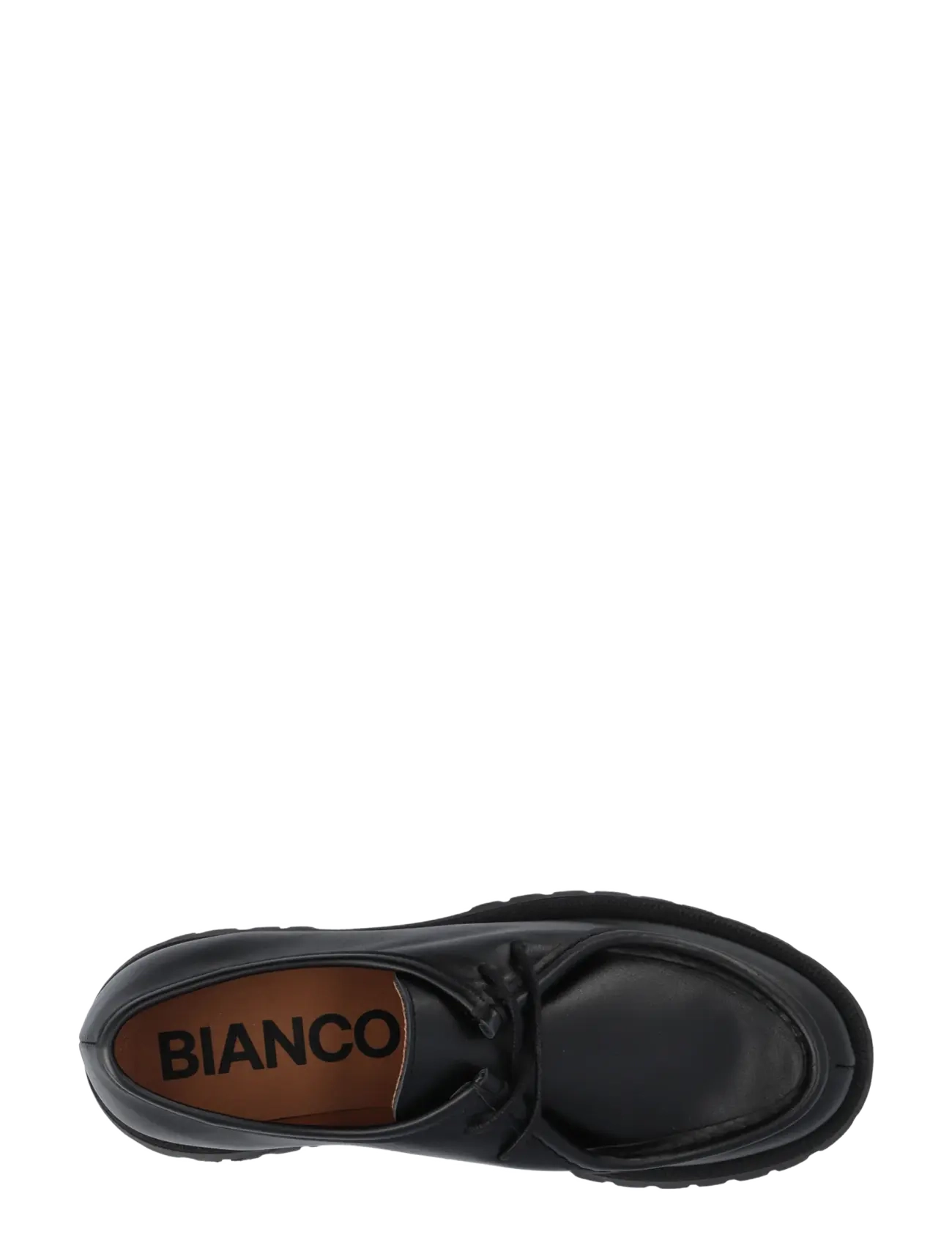 Bianco - BIALEO Moc Toe Shoe Smooth Leather - loafers - black - 4