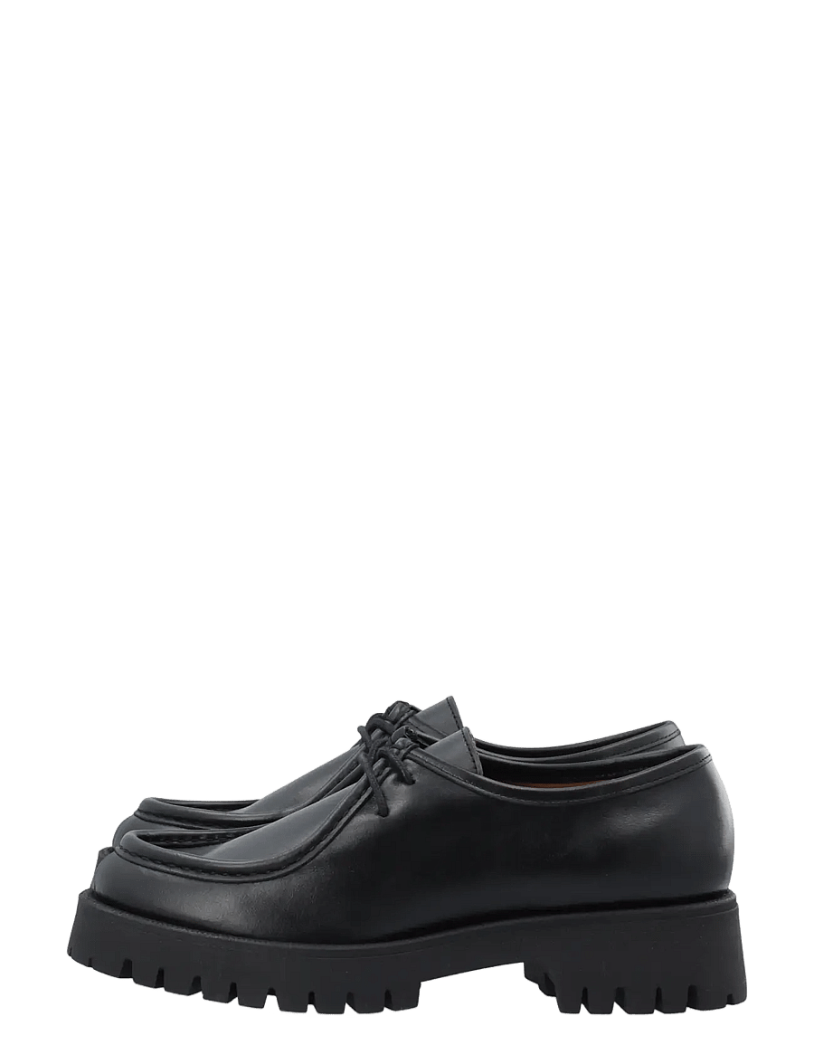 Bianco - BIALEO Moc Toe Shoe Smooth Leather - loafers - black - 5
