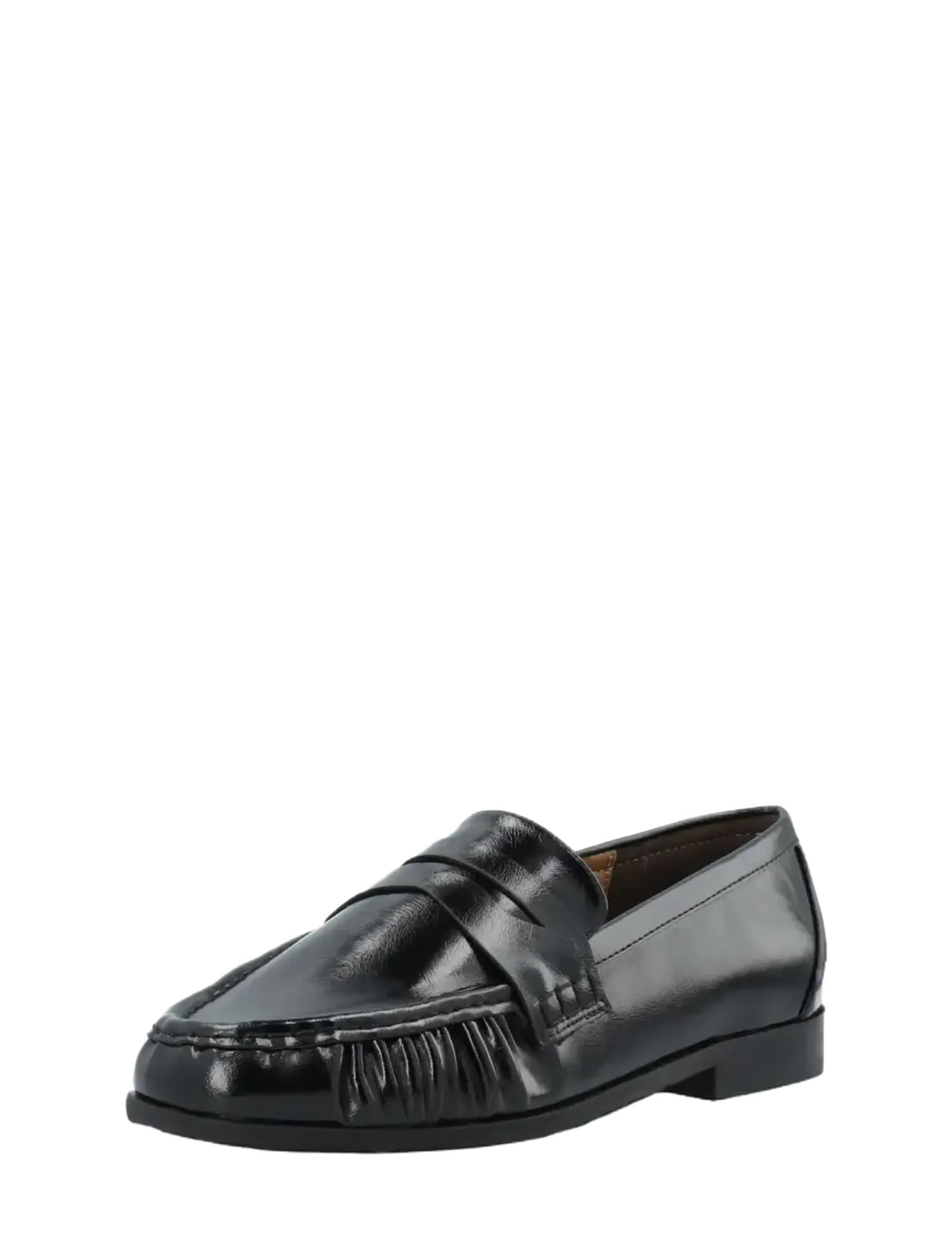 Bianco Biacarma Penny Loafer Faux Leather, 40, Black, Loafers > Flat Loafers, Dame