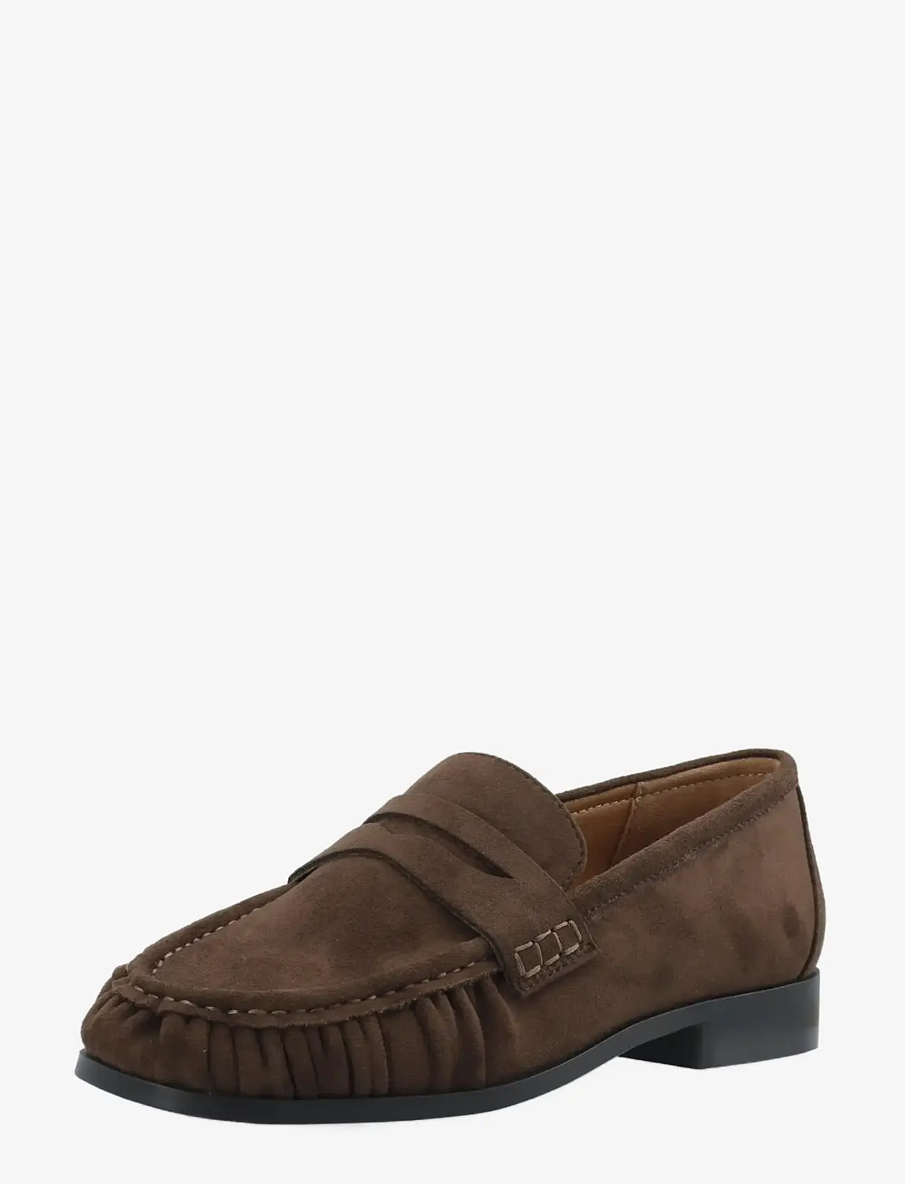 Bianco - BIACARMA Penny Loafer Faux Suede - moetrendid - brown - 0
