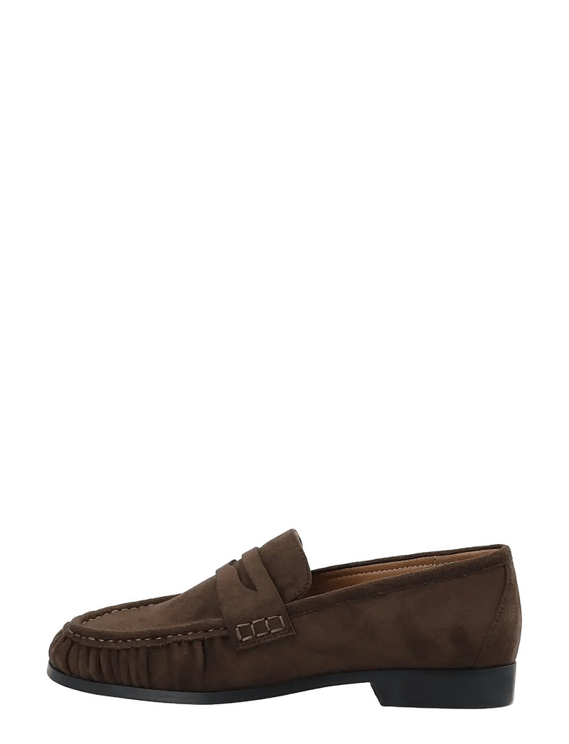 Bianco - BIACARMA Penny Loafer Faux Suede - moetrendid - brown - 1