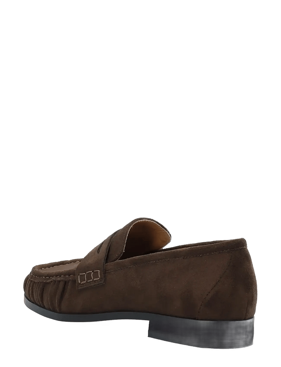 Bianco - BIACARMA Penny Loafer Faux Suede - modetrends - brown - 2
