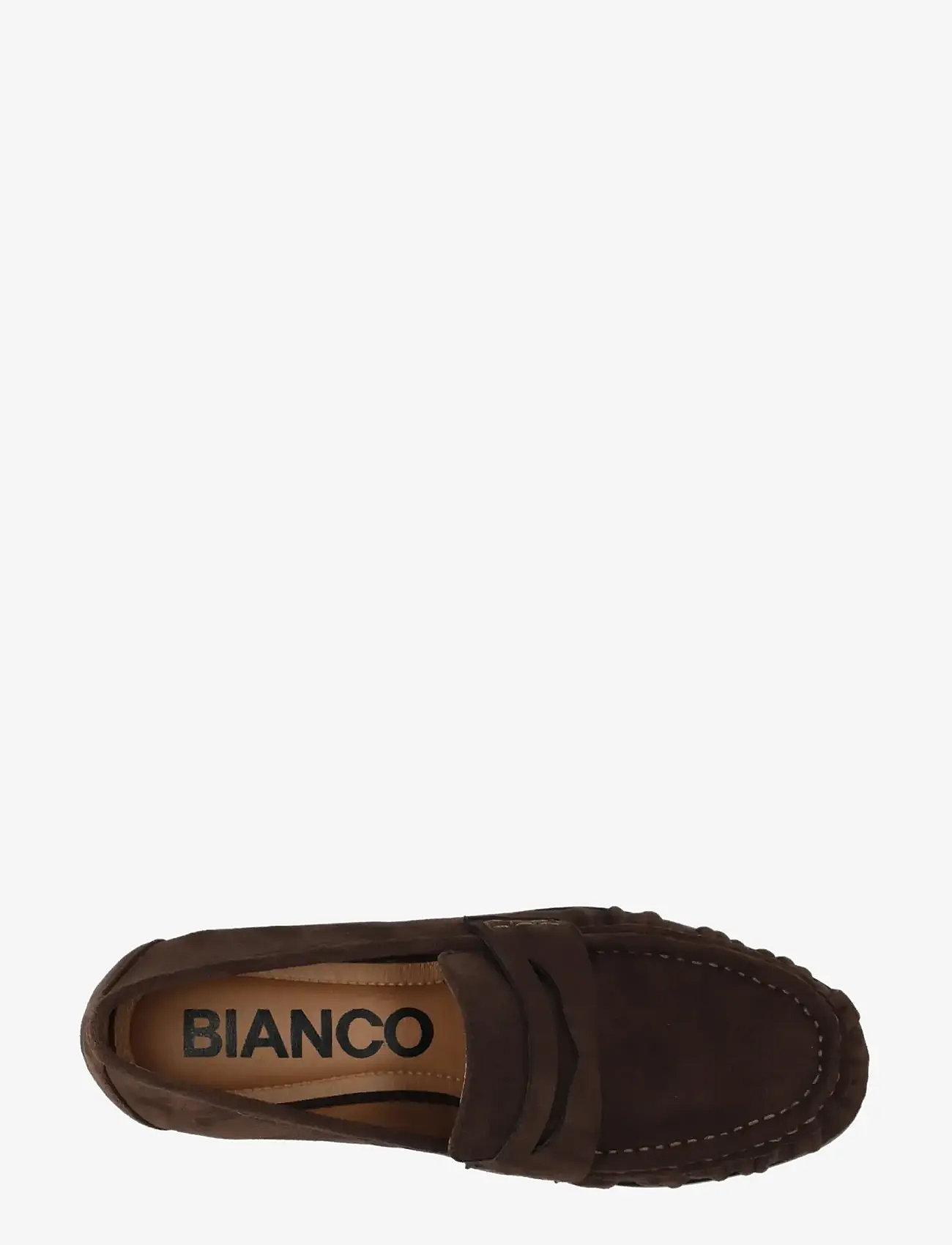 Bianco - BIACARMA Penny Loafer Faux Suede - moetrendid - brown - 4