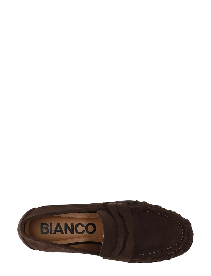 Bianco - BIACARMA Penny Loafer Faux Suede - moetrendid - brown - 4