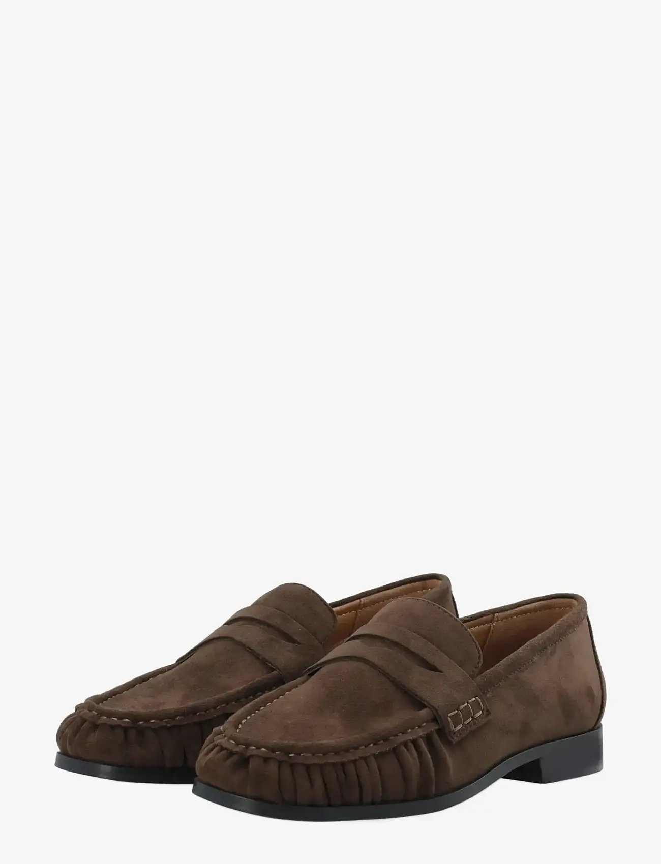 Bianco - BIACARMA Penny Loafer Faux Suede - moetrendid - brown - 5