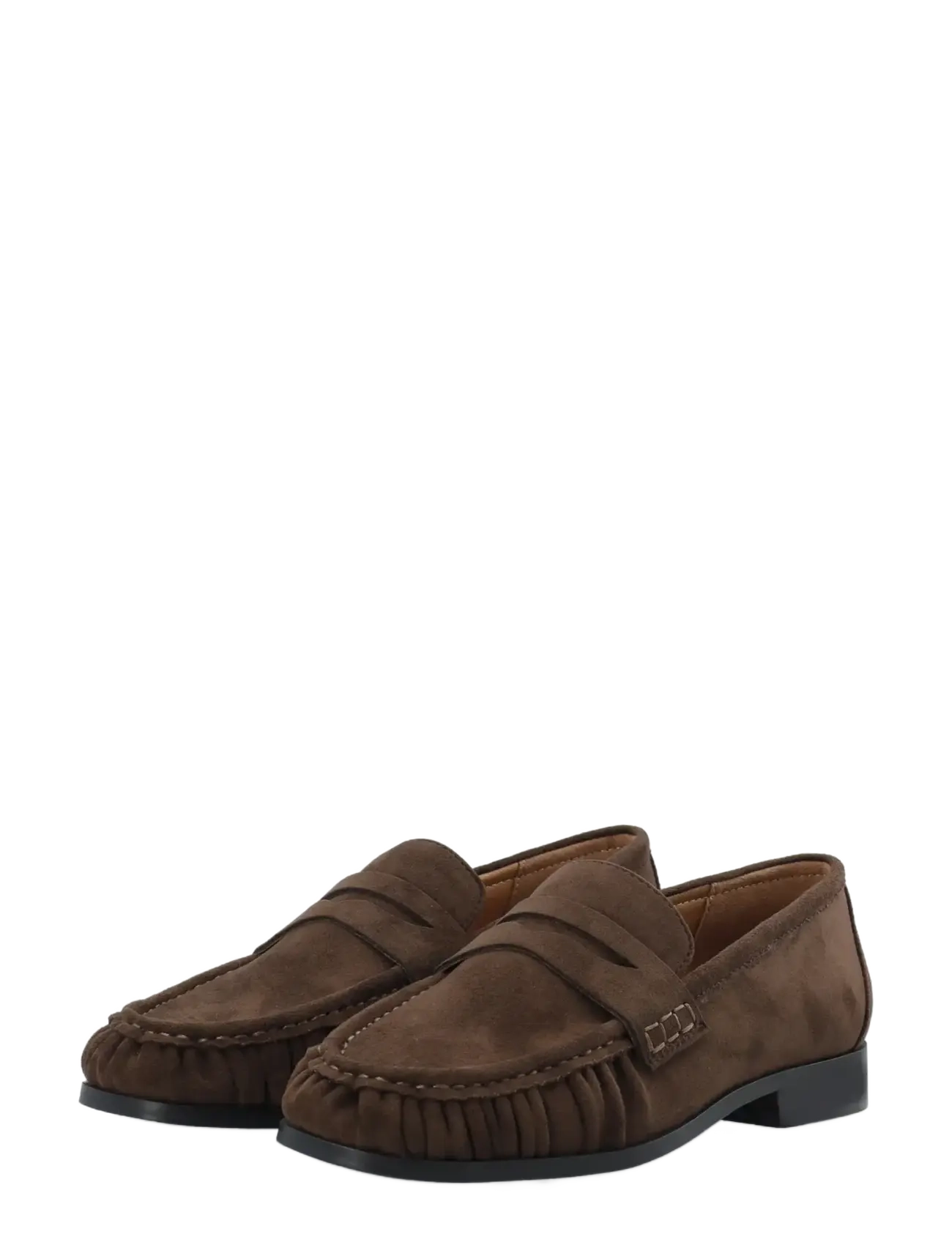 Bianco - BIACARMA Penny Loafer Faux Suede - modetrends - brown - 5