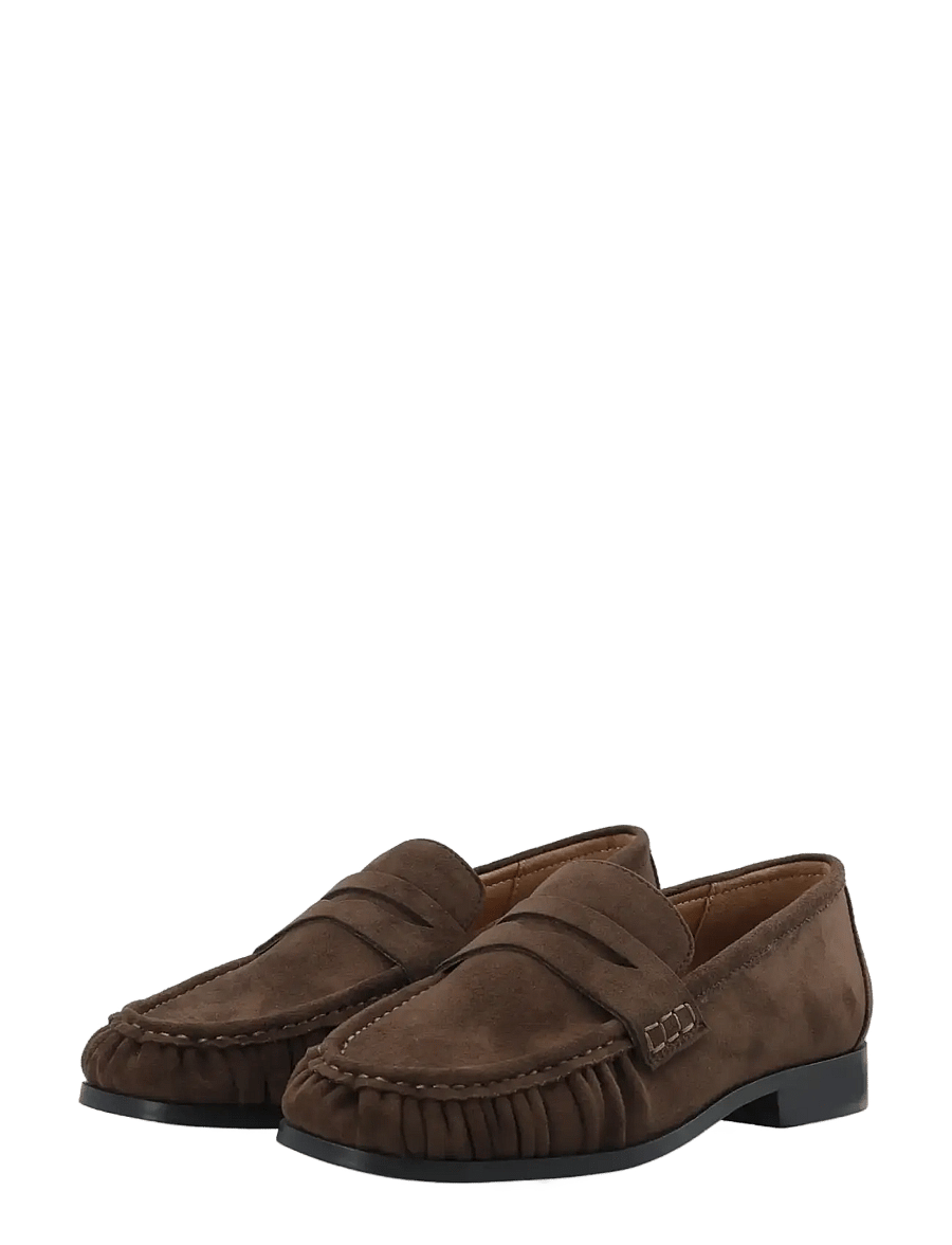 Bianco - BIACARMA Penny Loafer Faux Suede - modetrends - brown - 5