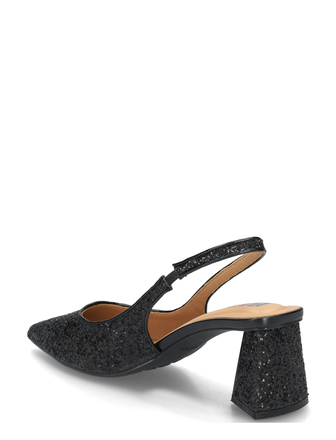 Bianco - BIAMARALYN Slingback Glitter - black glitter - 1