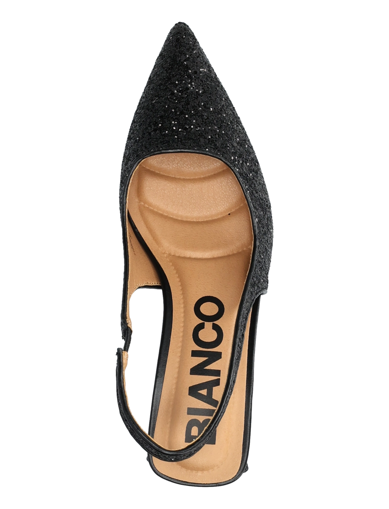 Bianco - BIAMARALYN Slingback Glitter - black glitter - 3