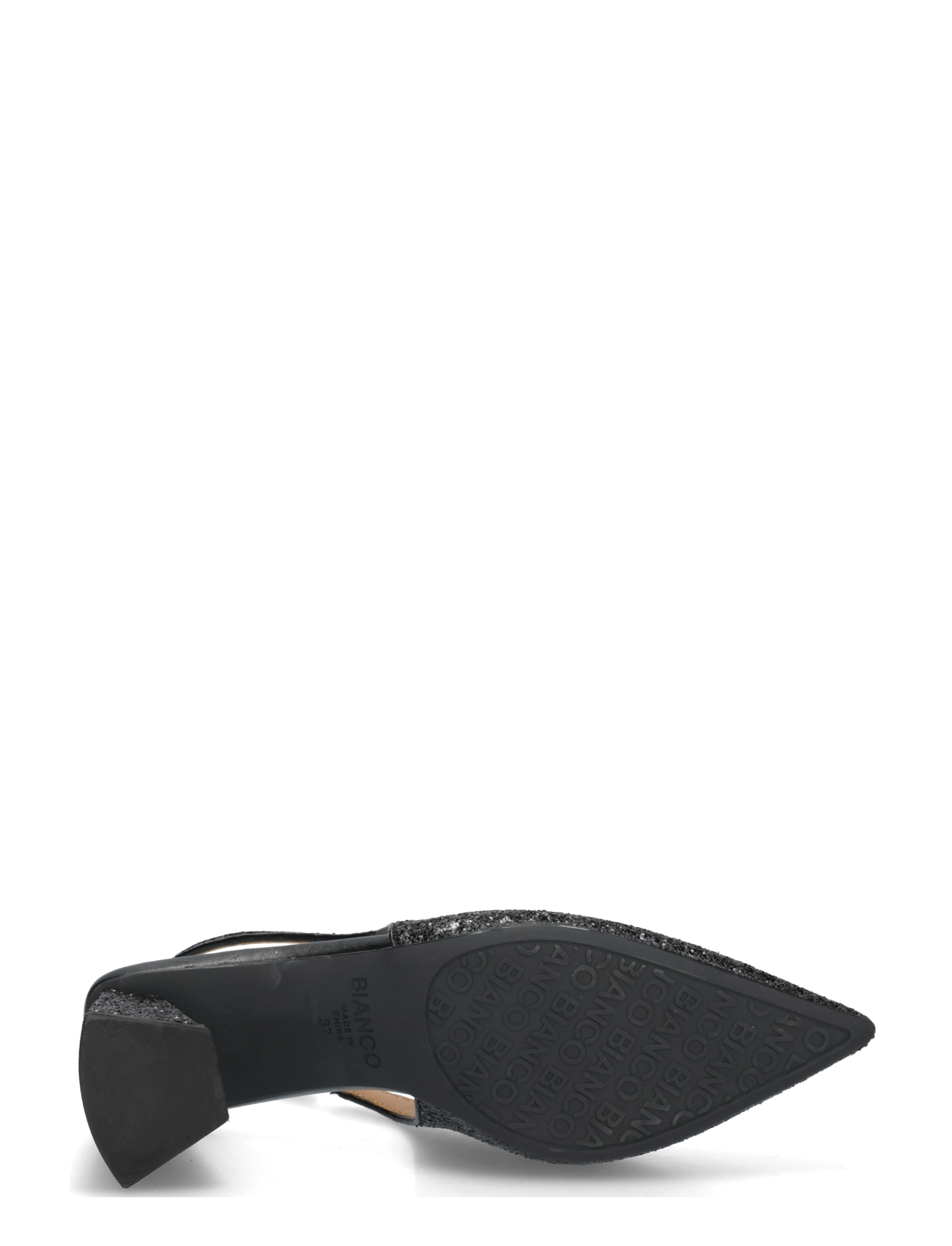 Bianco - BIAMARALYN Slingback Glitter - black glitter - 4