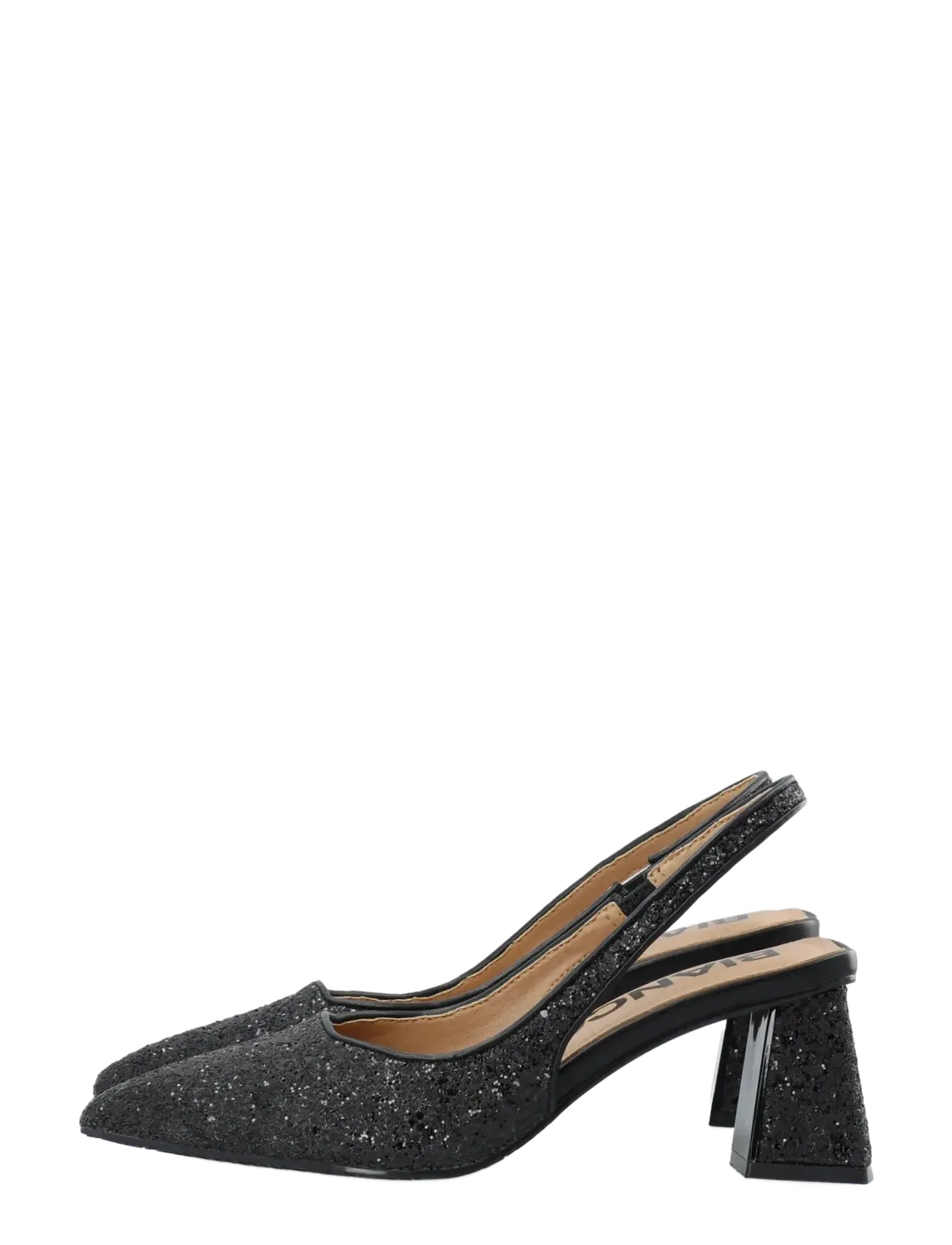 Bianco - BIAMARALYN Slingback Glitter - black glitter - 5
