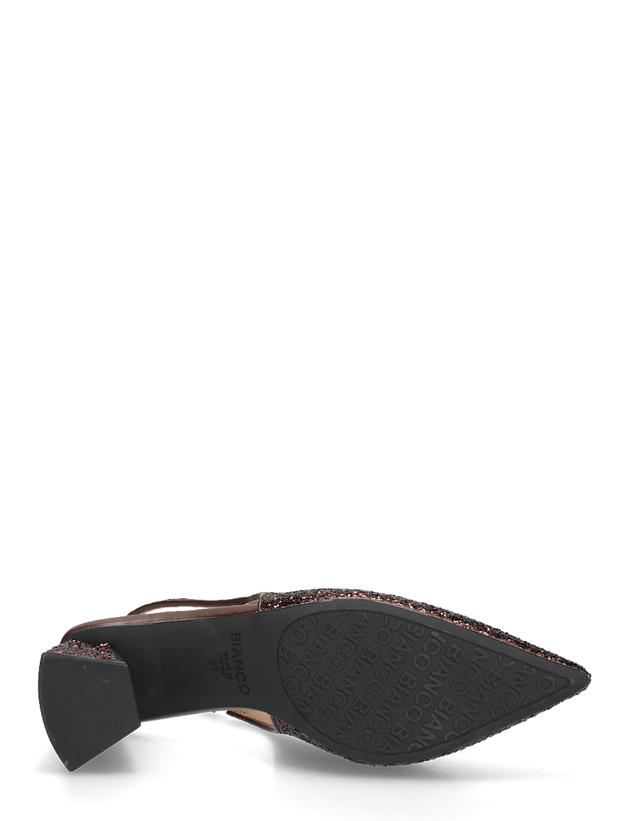 Bianco - BIAMARALYN Slingback Glitter - kontsaga slingback-kingad - brown glitter - 4