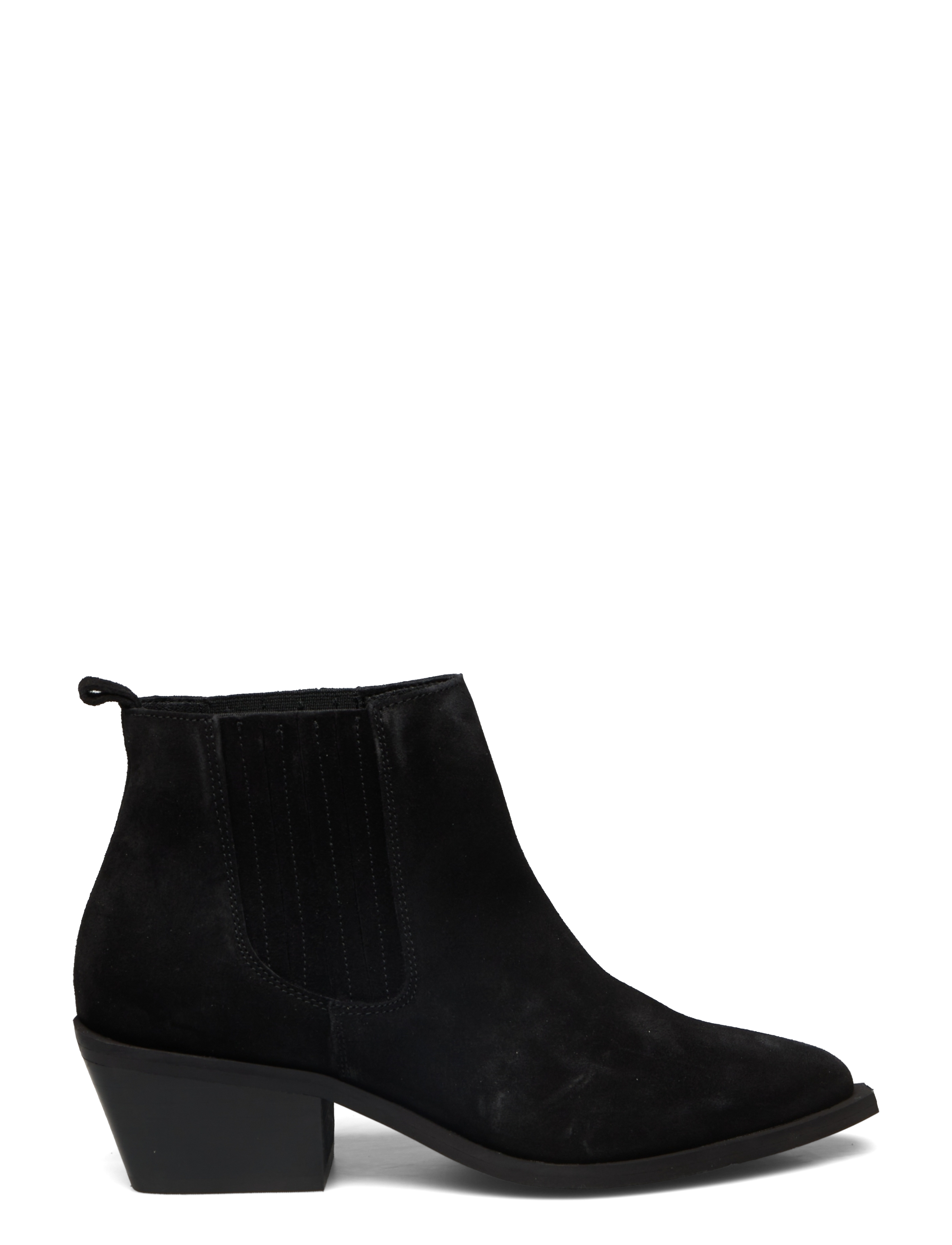 Bianco - BIAMONA Western Boot Low Chelsea Suede - black - 1