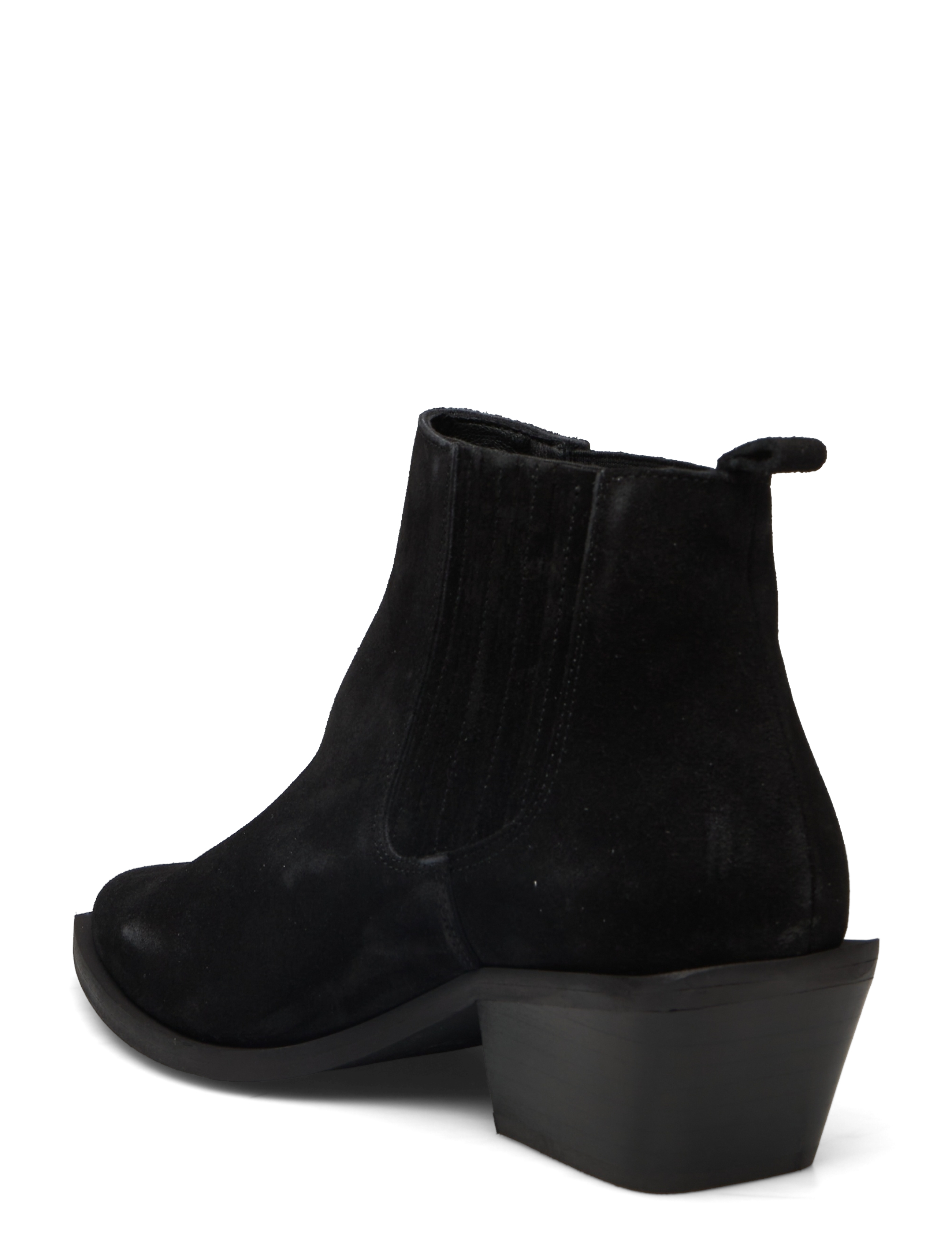 Bianco - BIAMONA Western Boot Low Chelsea Suede - black - 2