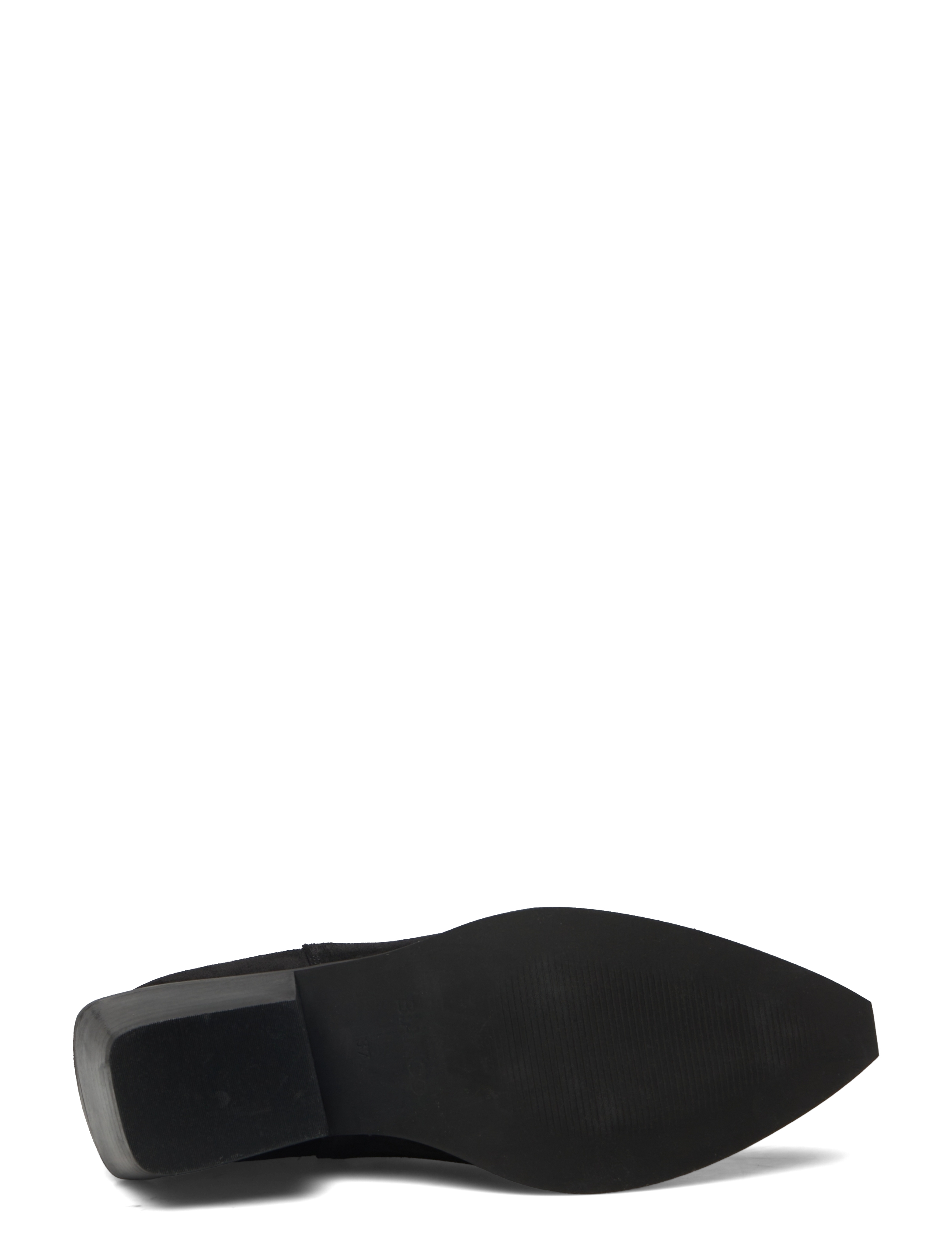 Bianco - BIAMONA Western Boot Low Chelsea Suede - black - 4