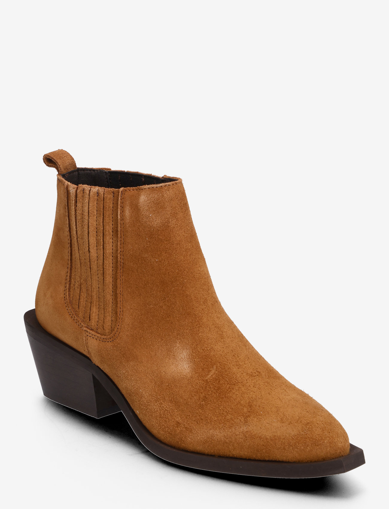 Bianco - BIAMONA Western Boot Low Chelsea Suede - chelsea boots - camel - 0