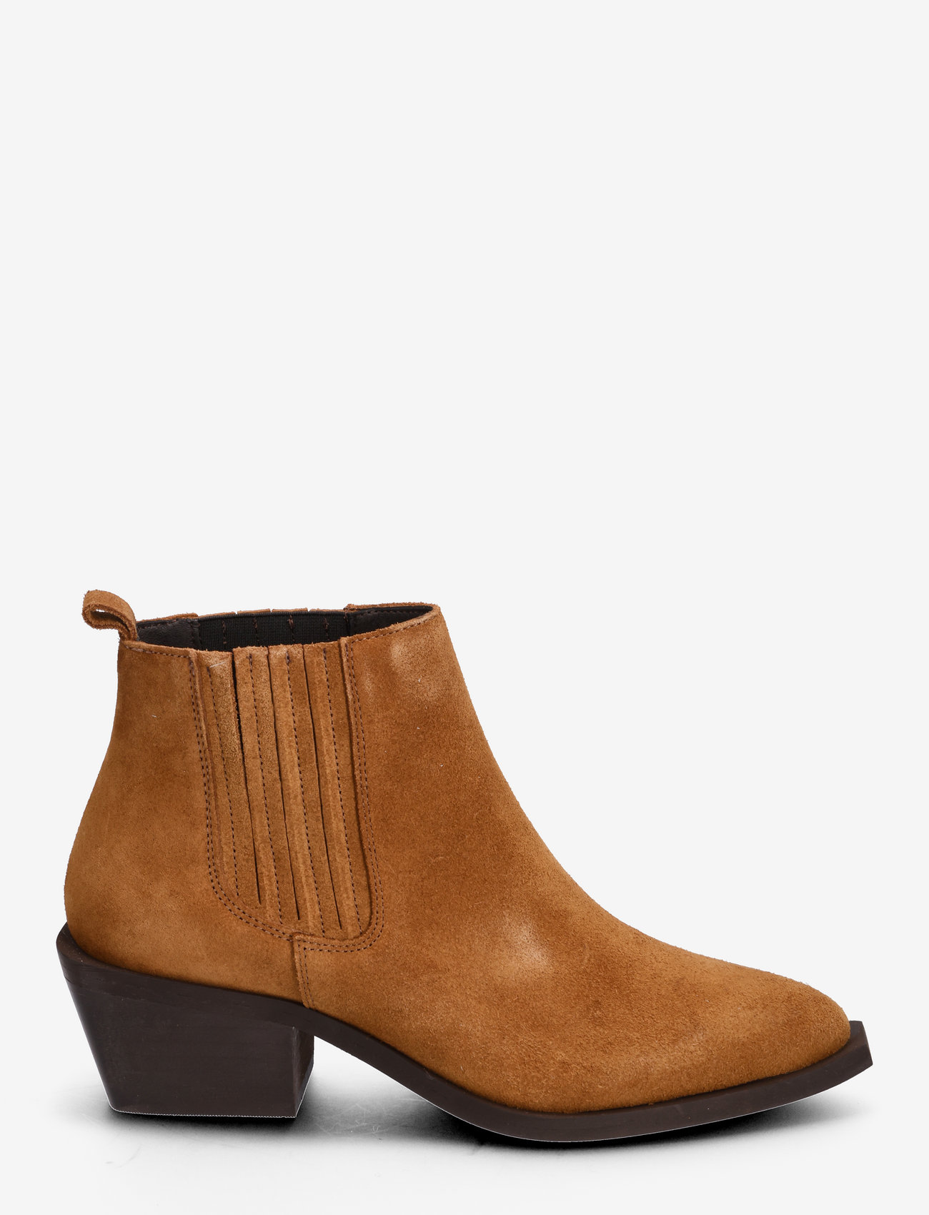 Bianco - BIAMONA Western Boot Low Chelsea Suede - boots - camel - 1