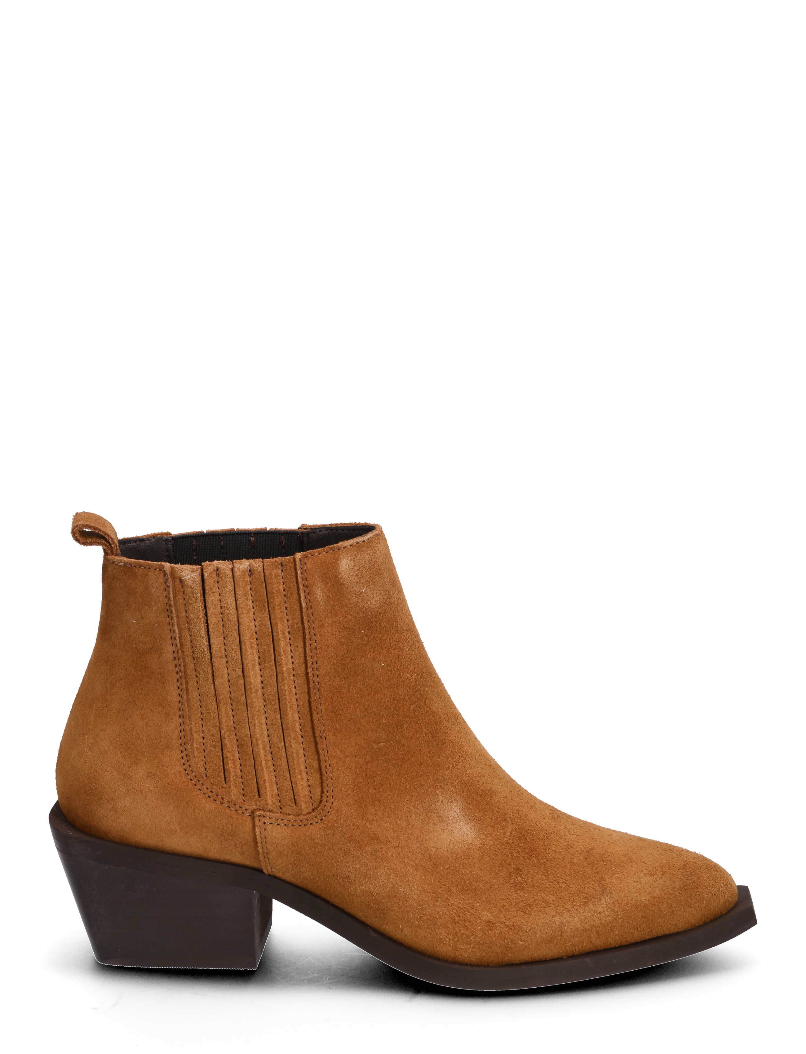 Bianco - BIAMONA Western Boot Low Chelsea Suede - camel - 1