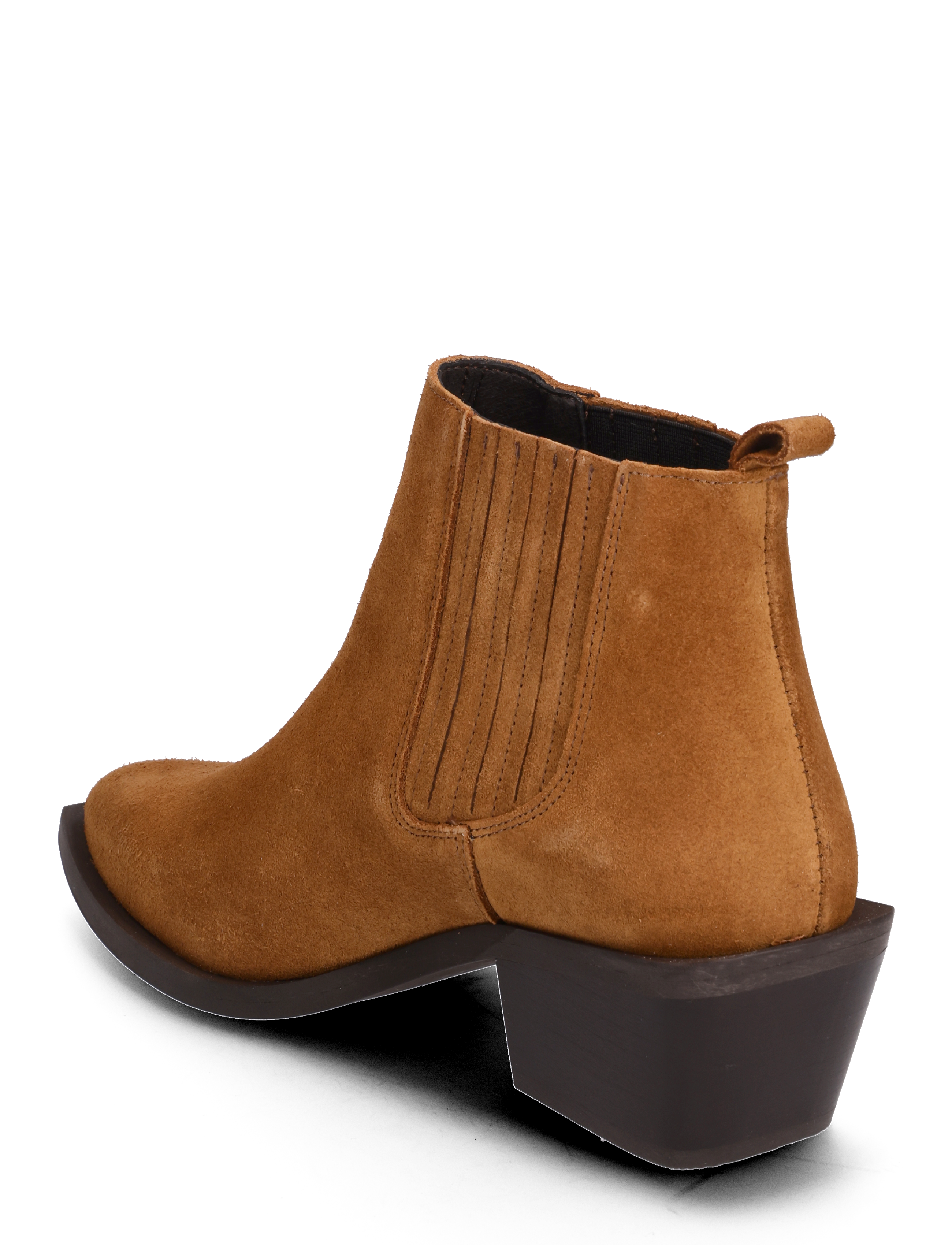Bianco - BIAMONA Western Boot Low Chelsea Suede - camel - 2