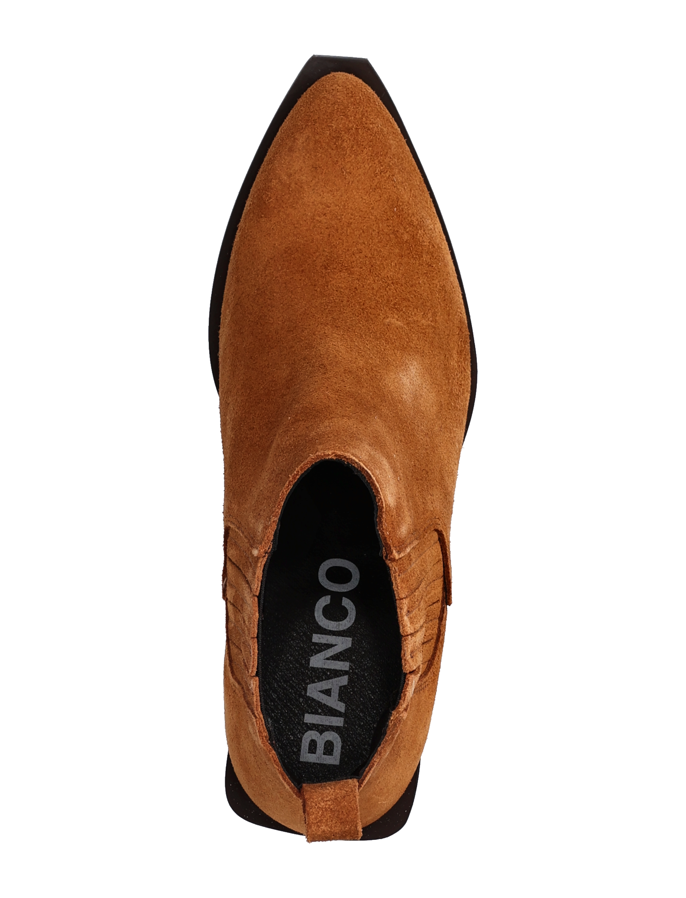Bianco - BIAMONA Western Boot Low Chelsea Suede - camel - 3