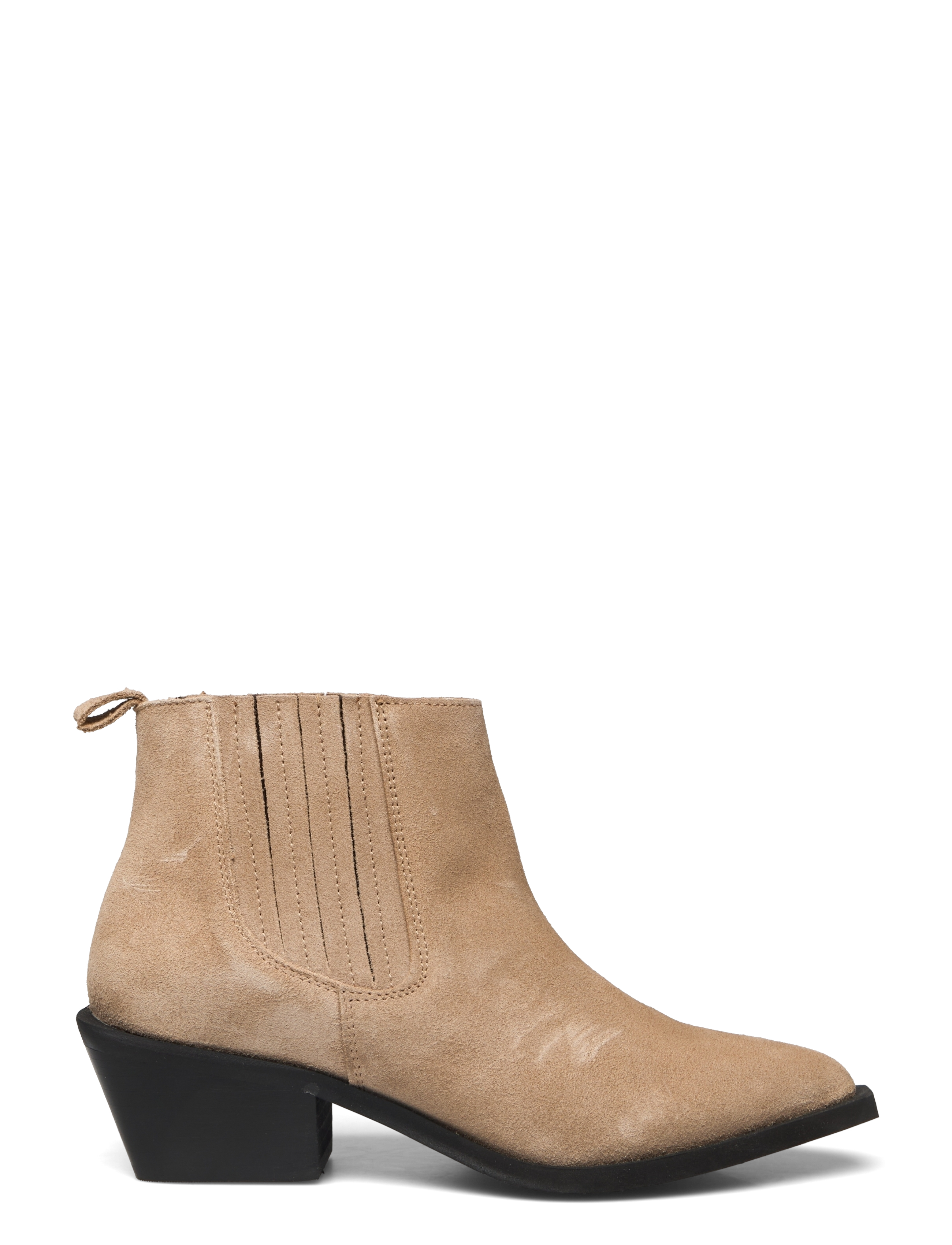 Bianco - BIAMONA Western Boot Low Chelsea Suede - sand - 1