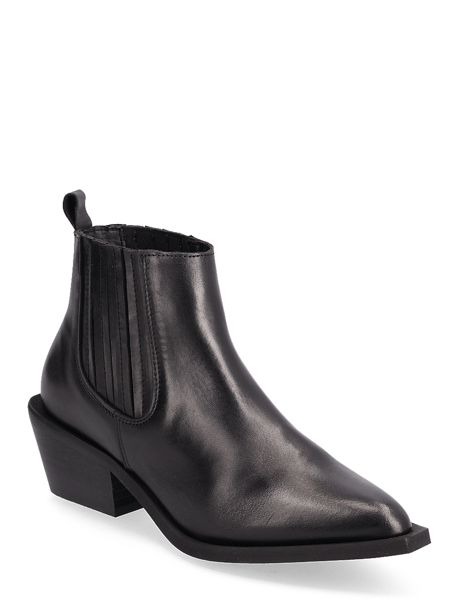 Bianco - BIAMONA Western Boot Low Chelsea Crust - støvletter - black - 0