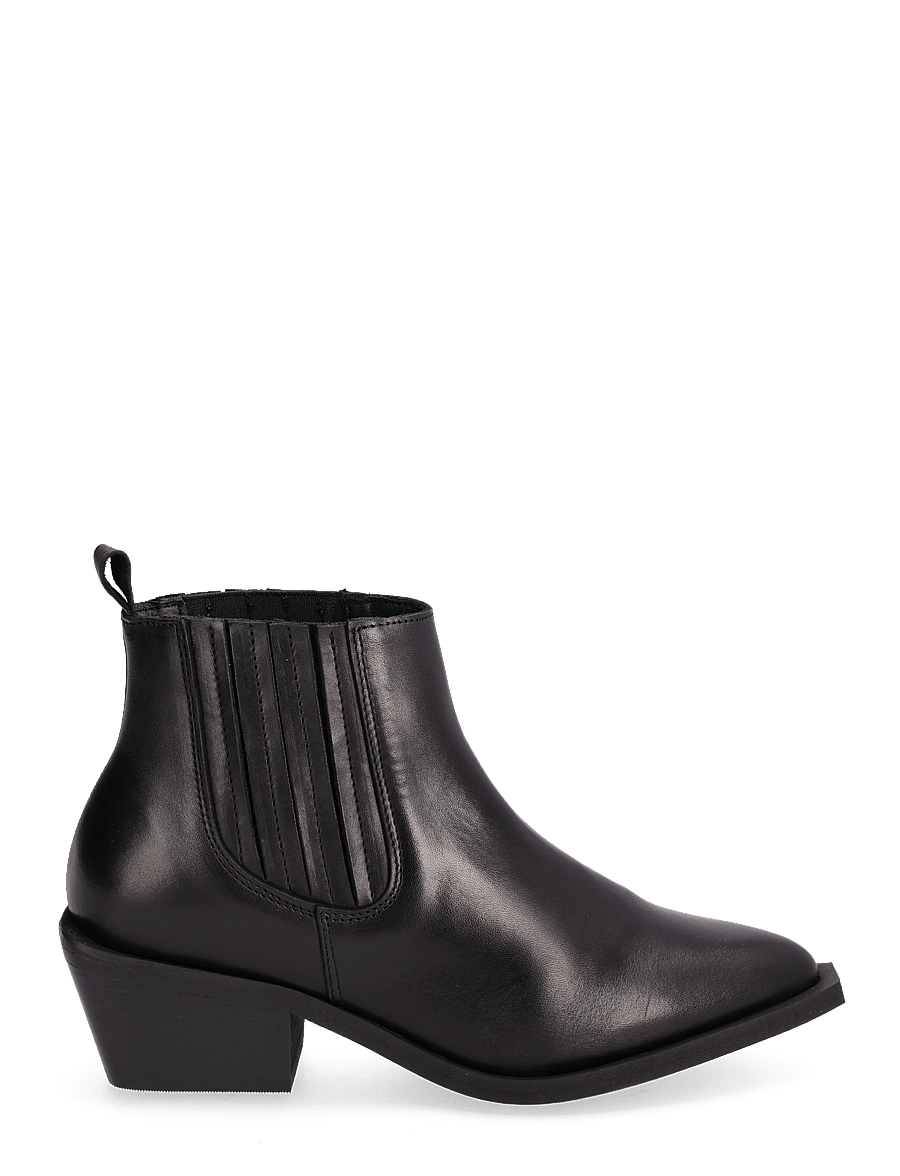 Bianco - BIAMONA Western Boot Low Chelsea Crust - støvletter - black - 1