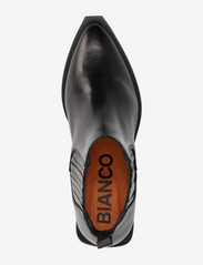 Bianco - BIAMONA Western Boot Low Chelsea Crust - hög klack - black - 3