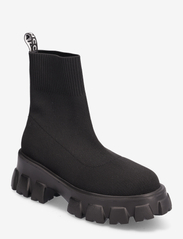 Bianco - BIAPRIMA Sock Boot Knit - flat ankle boots - black - 0