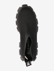 Bianco - BIAPRIMA Sock Boot Knit - flade ankelstøvler - black - 3