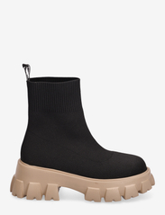 Bianco - BIAPRIMA Sock Boot Knit - puszābaki bez papēža - black nougat - 1